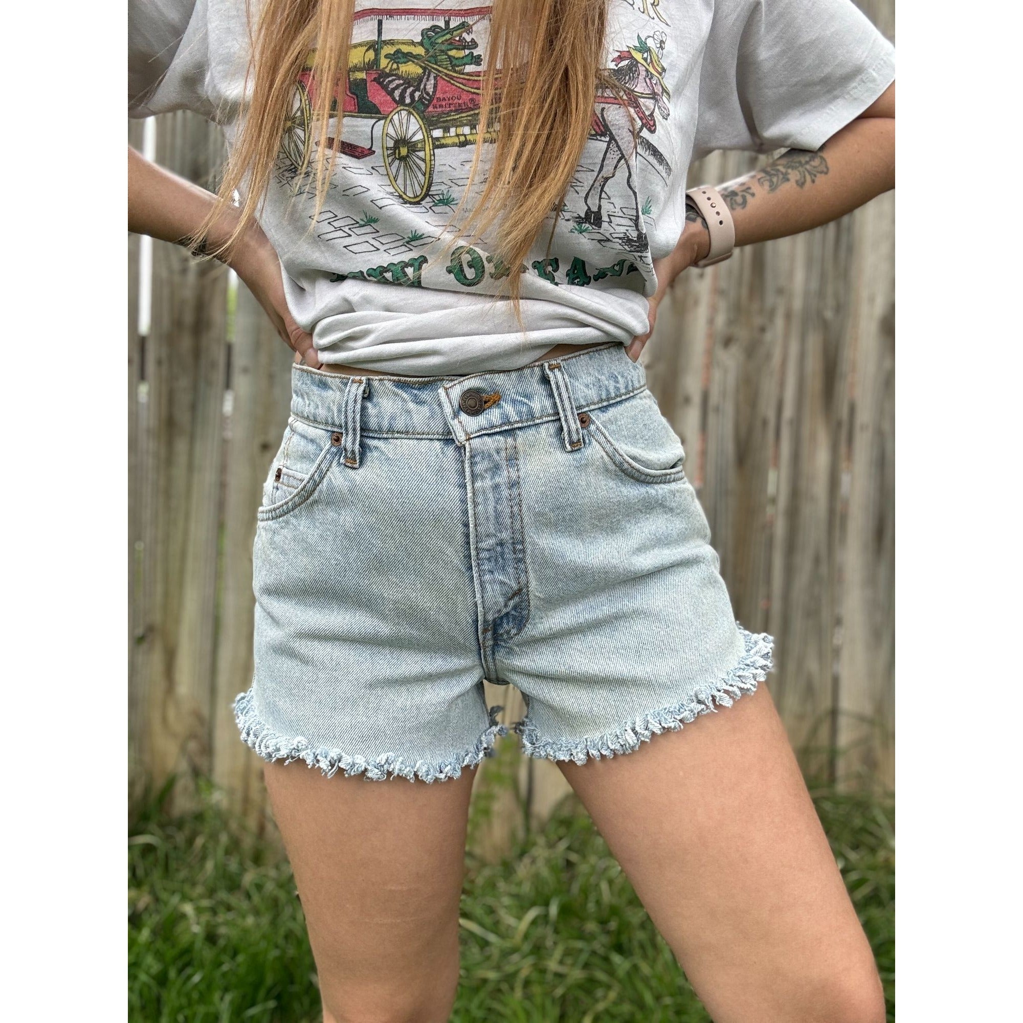 95' Levi's 950 Tapered Leg Orange Tab Cut Off Raw Hem Jean Shorts 5、mySite、garagedoors4me