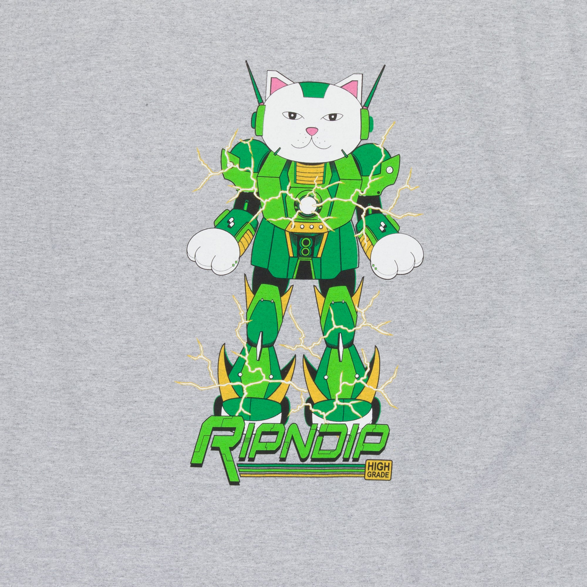  Ripndip x Naggiven Nermbot Tee (Ash Heather)、mySite、merchandisen