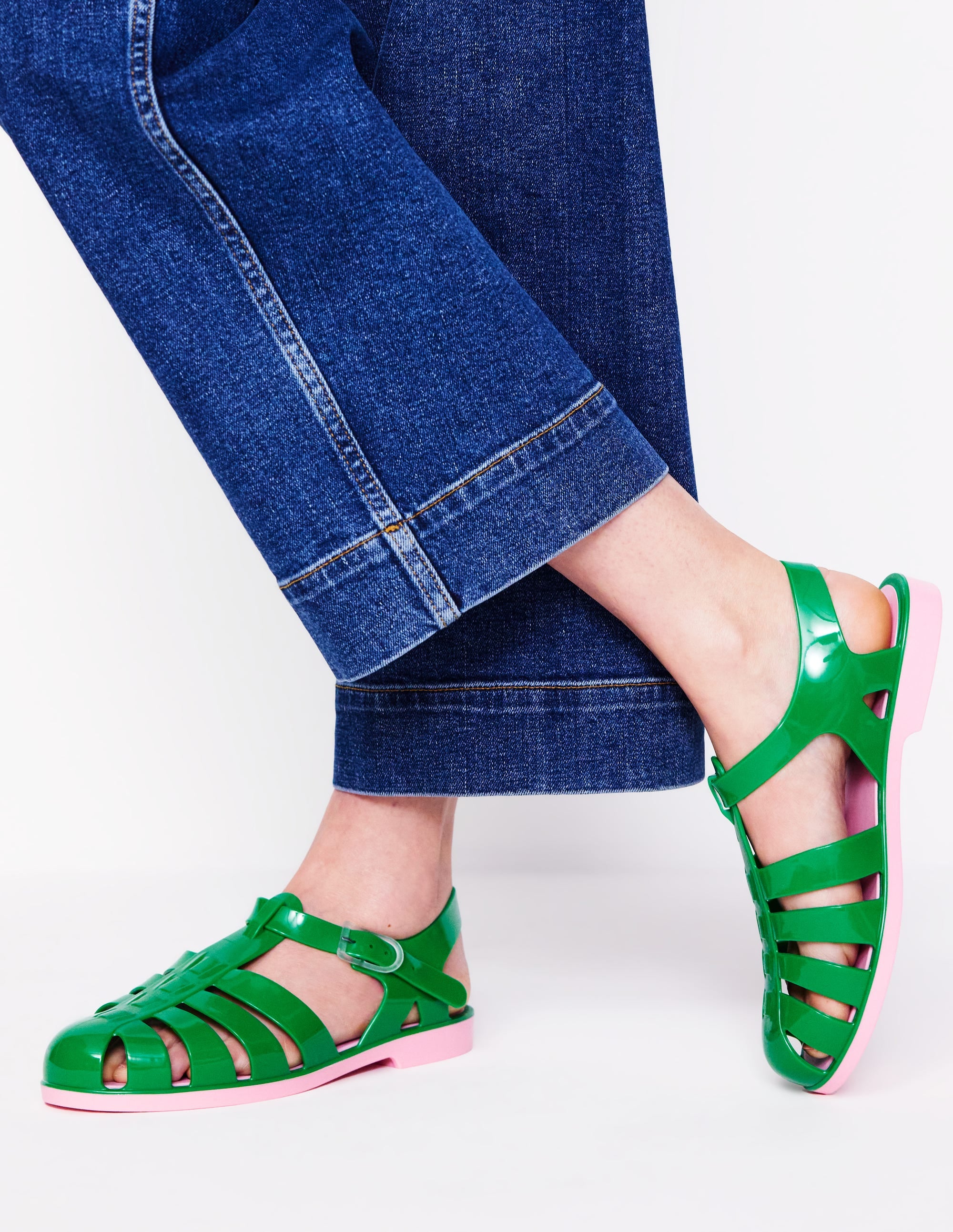  Jelly Shoe-Rich Emerald/ Soft Pink、mySite、ashleygrahame