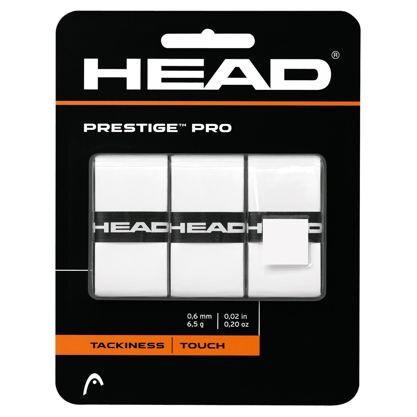 Head Prestige Pro Overgrip 3 Pack (White)