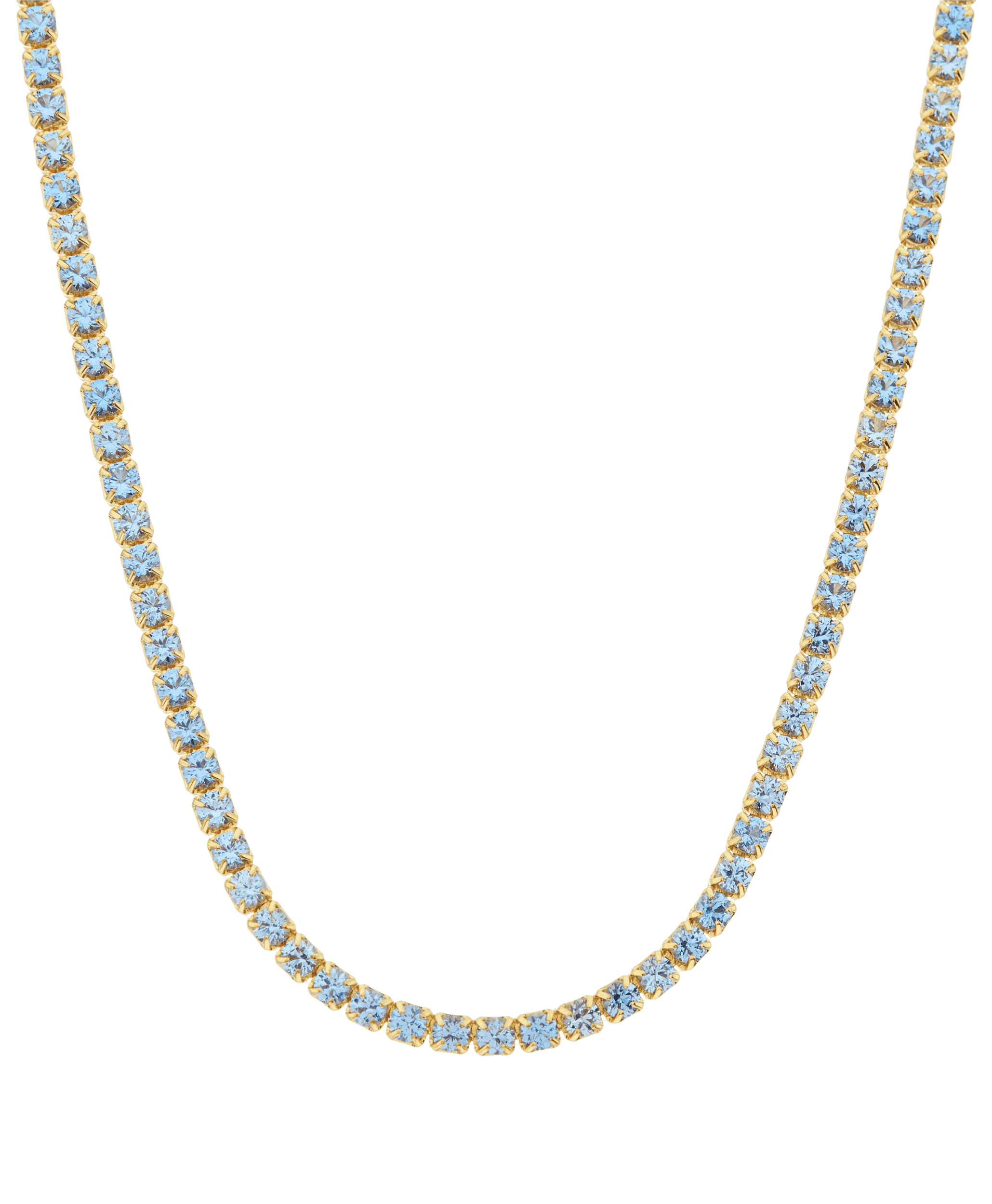  Mila Necklace Blue 18ct Gold Plated