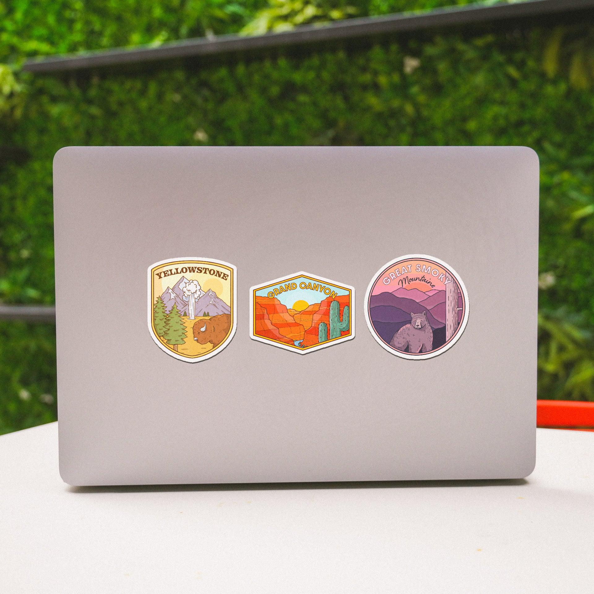  Nature Destinations Stickers 3 Pack、mySite、ghnorth