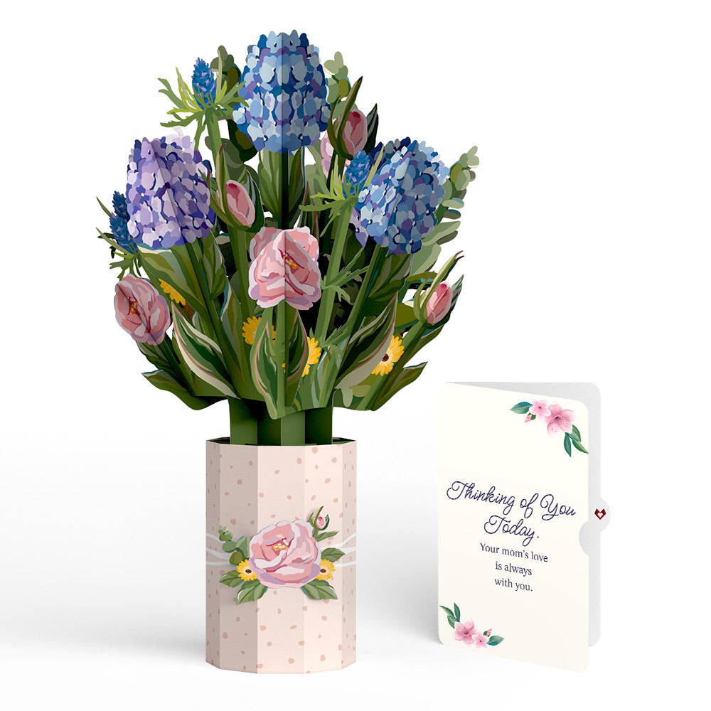 Hydrangea Mother's Day Bouquet and Thinking of You Today Sentiment Set、mySite、solidvoid