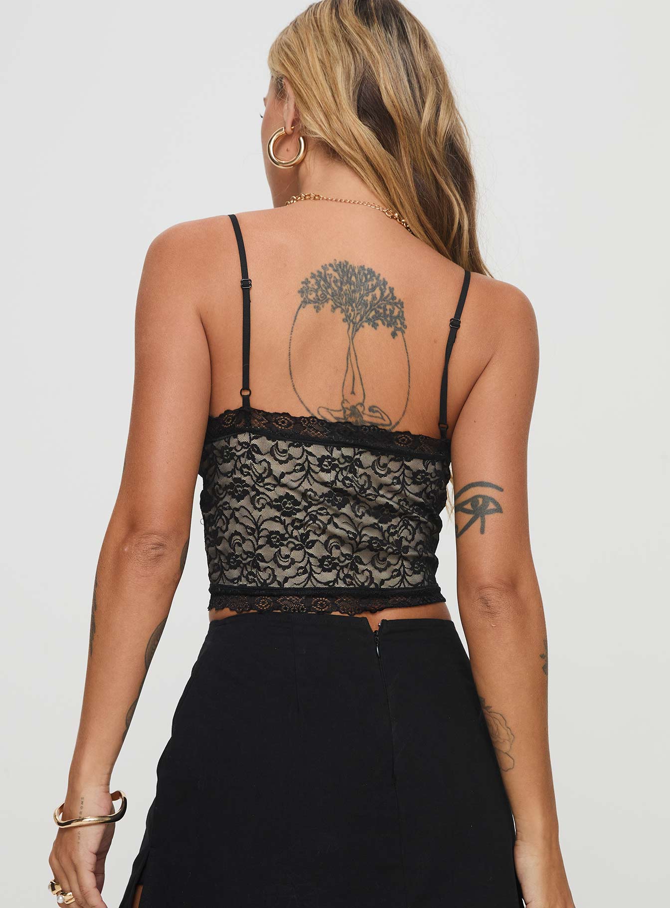 Know Names Lace Top Black、mySite、solidvoid