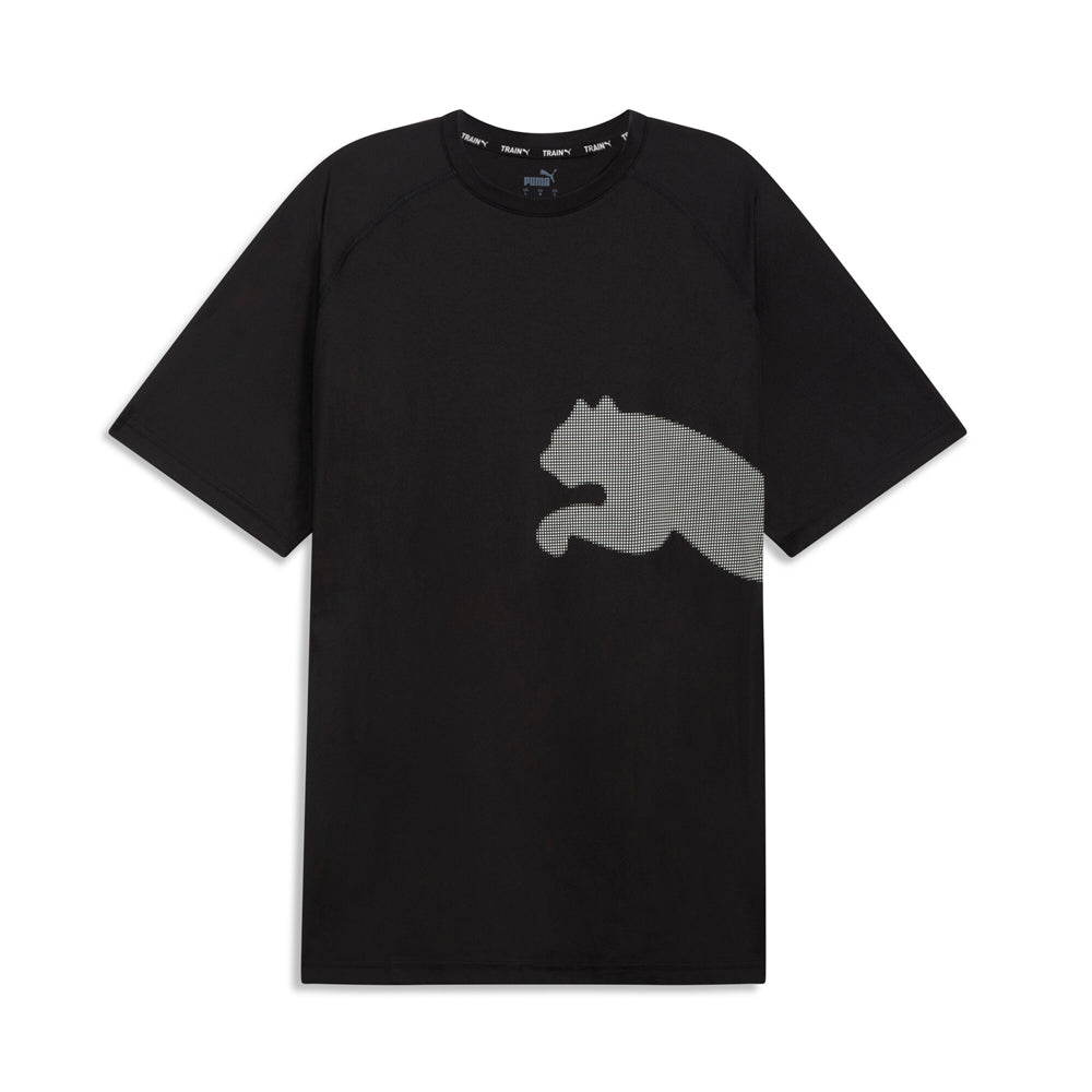 Train All Day Big Cat Crew Neck Short Sleeve Athletic T-Shirt、mySite、gtrtttuynbv