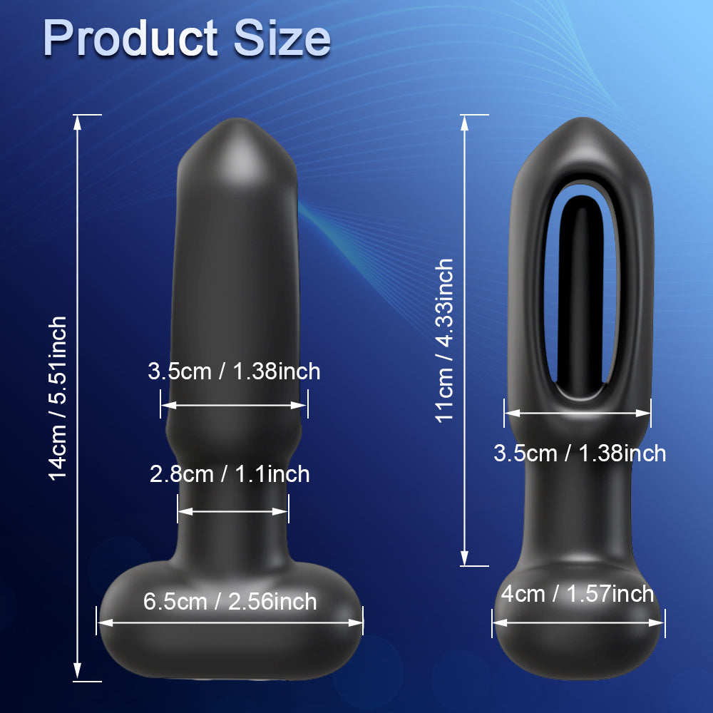 Booty Flicker Silent Vibrating Butt Plug | Unisex | Flapping Stimulation、mySite、bottomscart