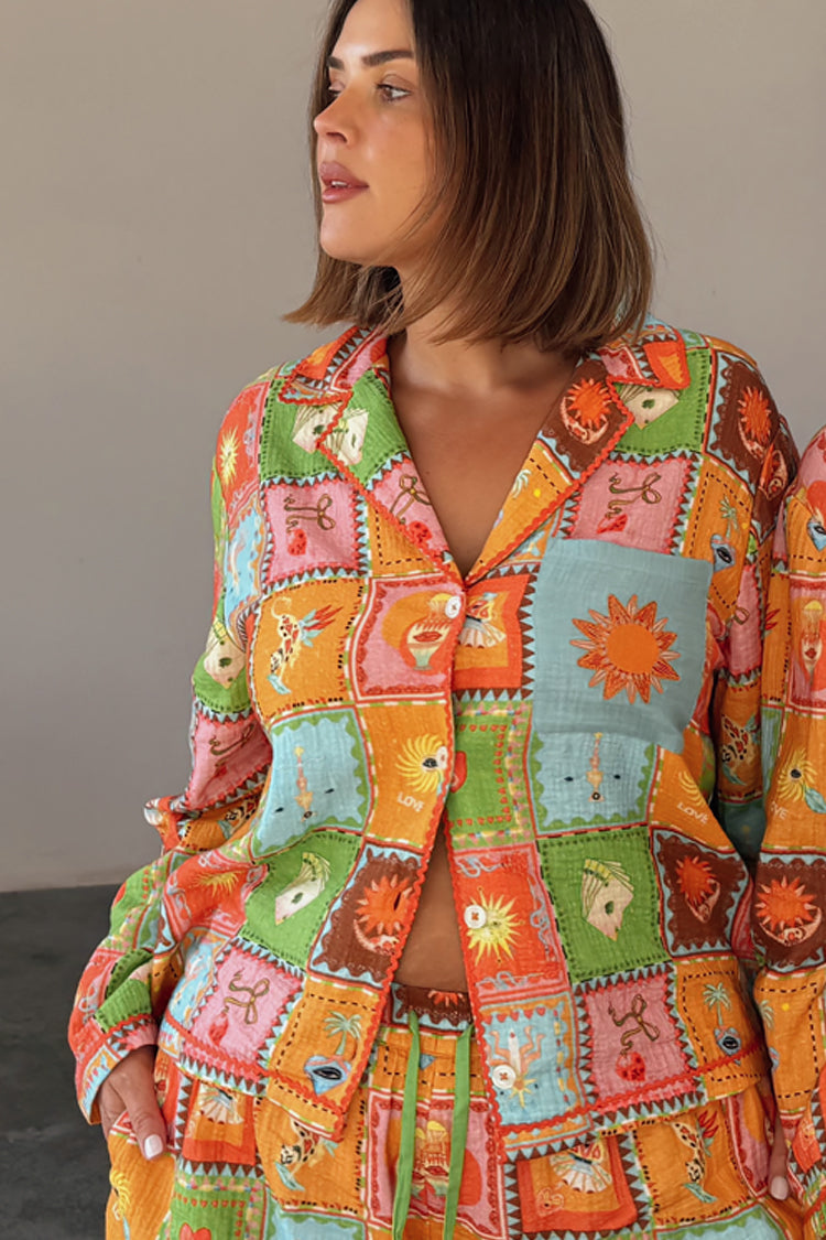 Soller Patchwork Button Through Pyjamas、mySite、solidvoid