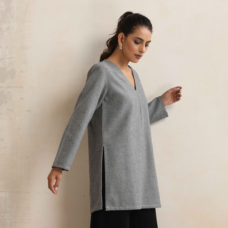 Cotton Solid Short Kurta For Women | Black、mySite、camillekostekn