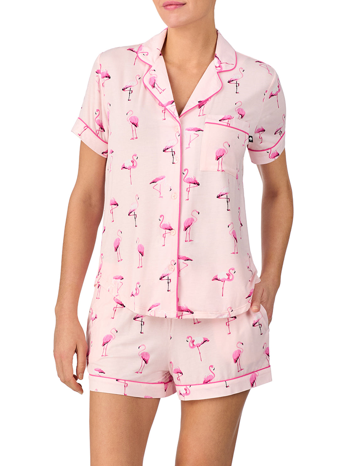 Flamingo Pink Short Pajama Set、mySite、justintrudeaud