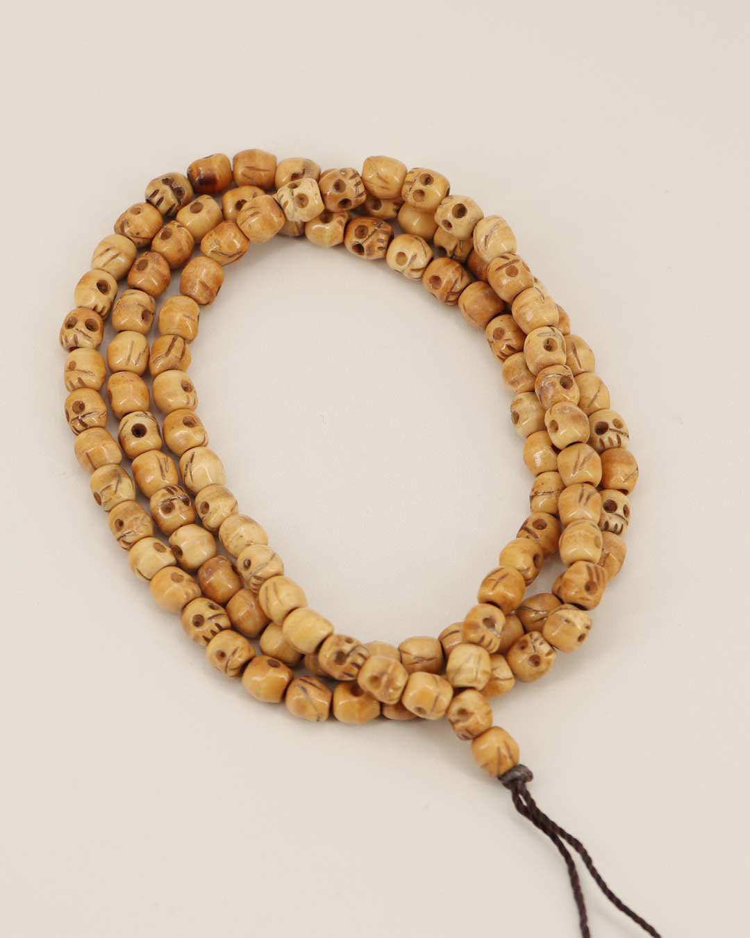 Skull Meditation Mala – Tibetan Yak Bone | Symbol of Impermanence and Inner Strength、mySite、topwebapps