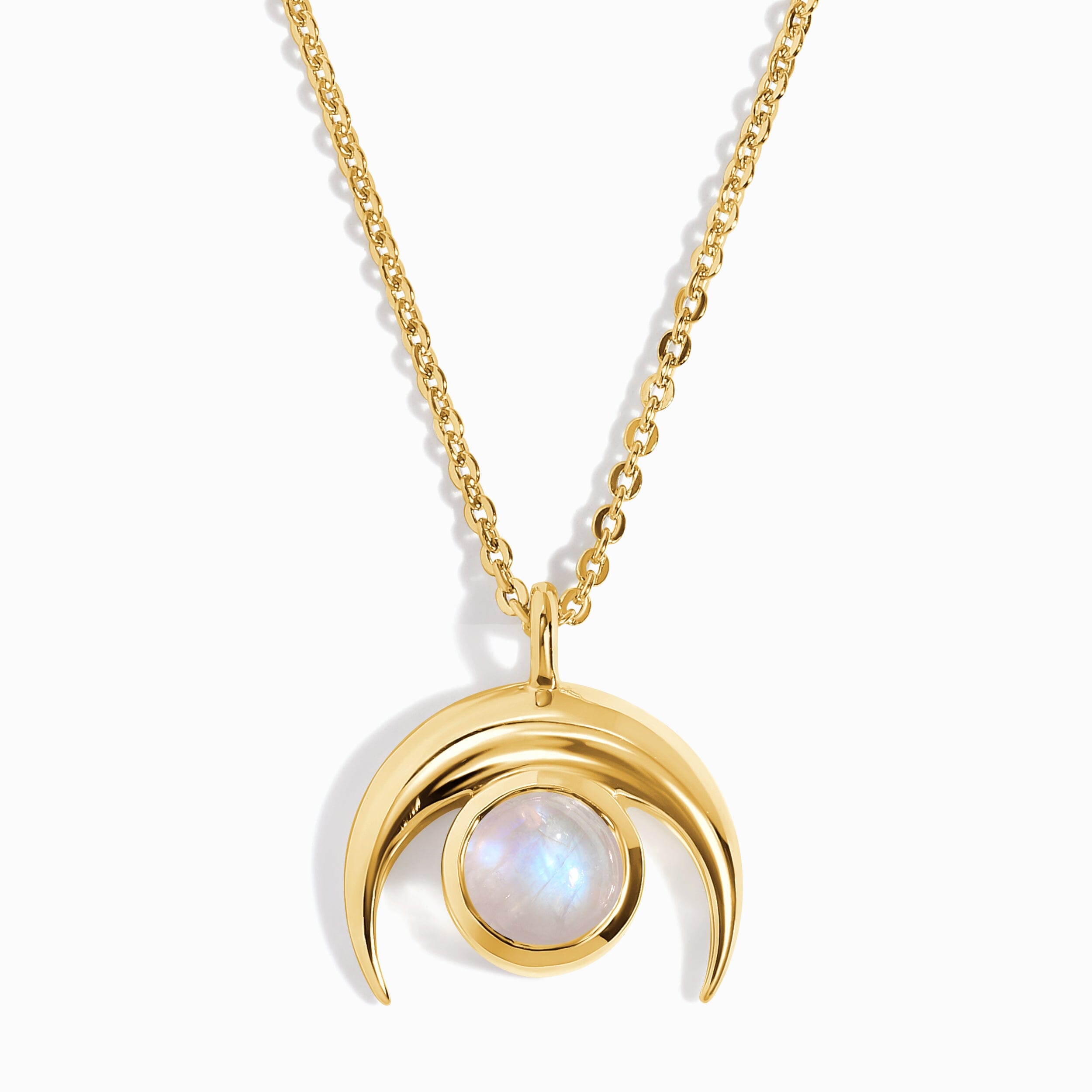 Kids Moonstone Necklace - Crescent Moon Mini、mySite、hinf8tx79