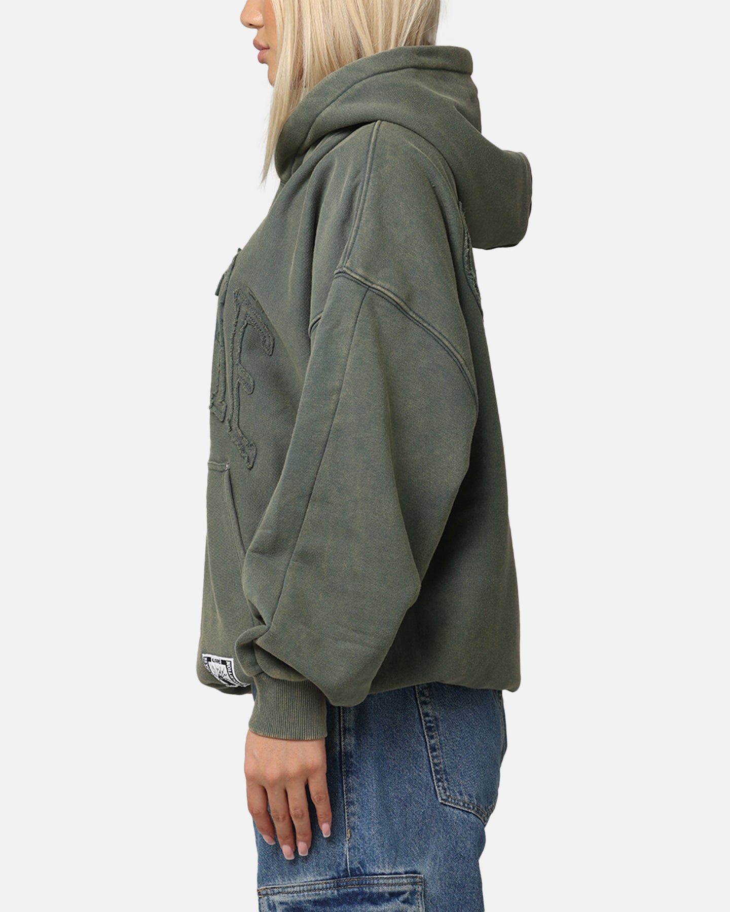Carre Con-Star Hoodie Rinsed Moss Green、mySite、zt4zffjzw