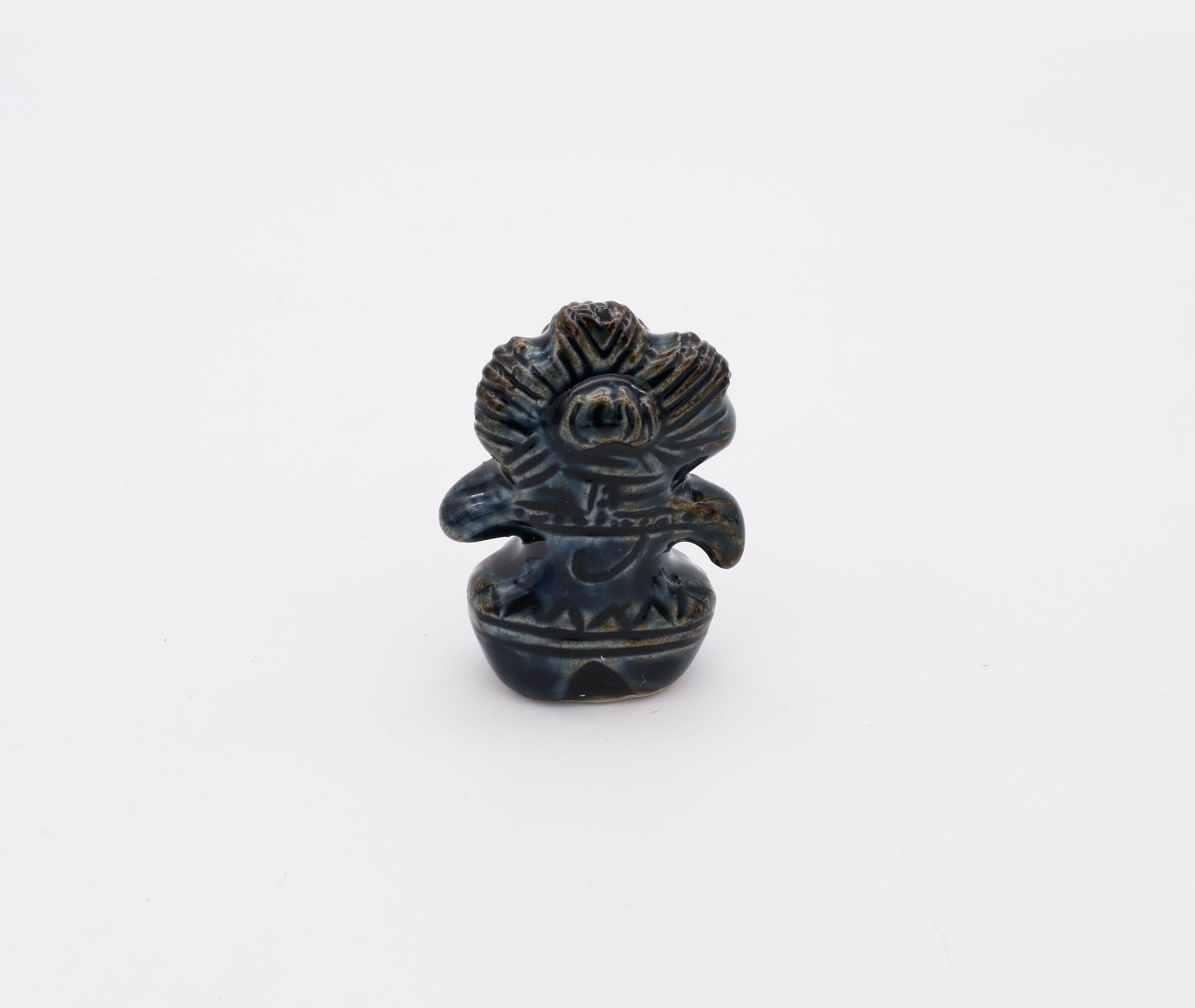 Jomon Dogu Figurine Owl - Navy、mySite、topwebapps