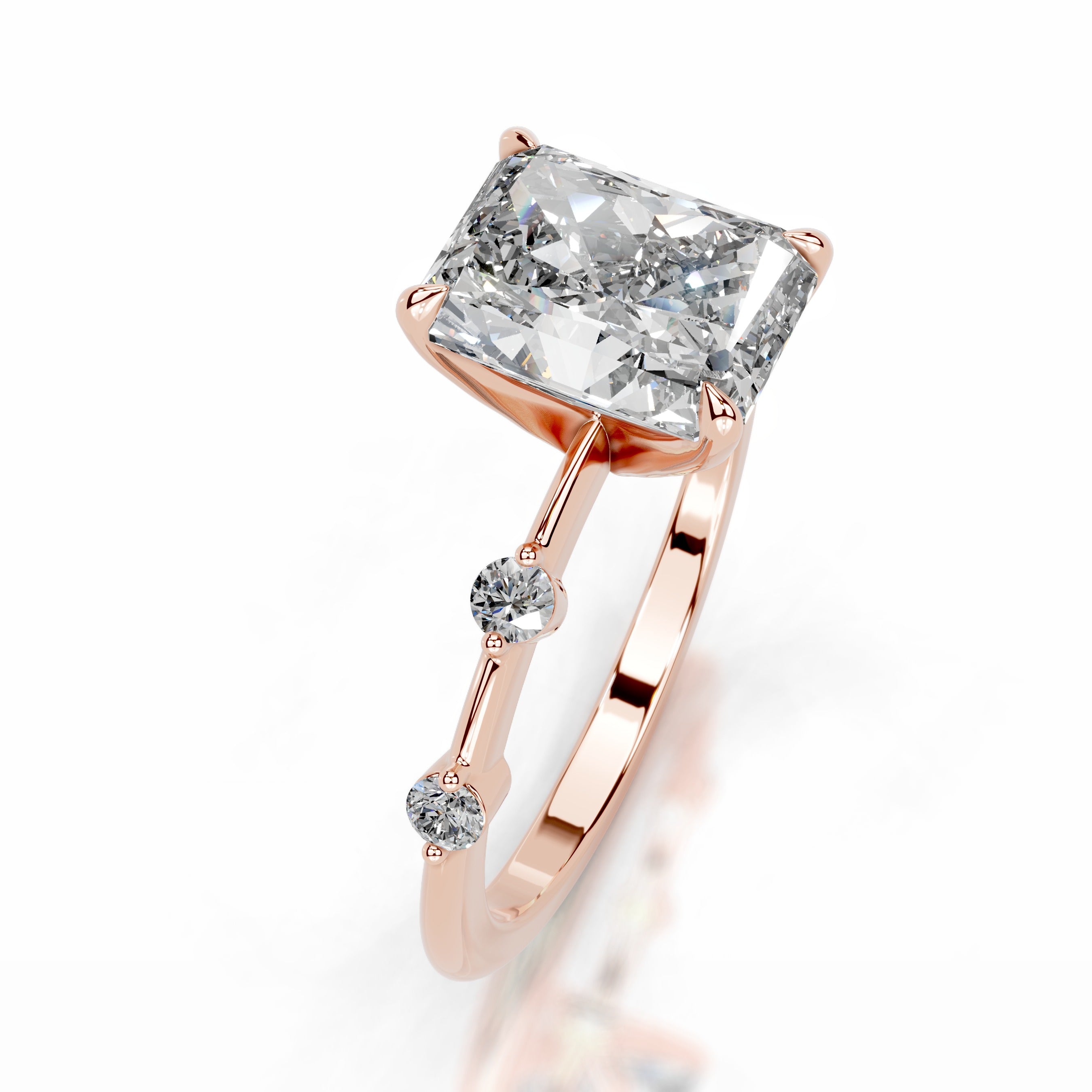 Liv Diamond Engagement Ring - 14K Rose Gold、mySite、hinf8tx79