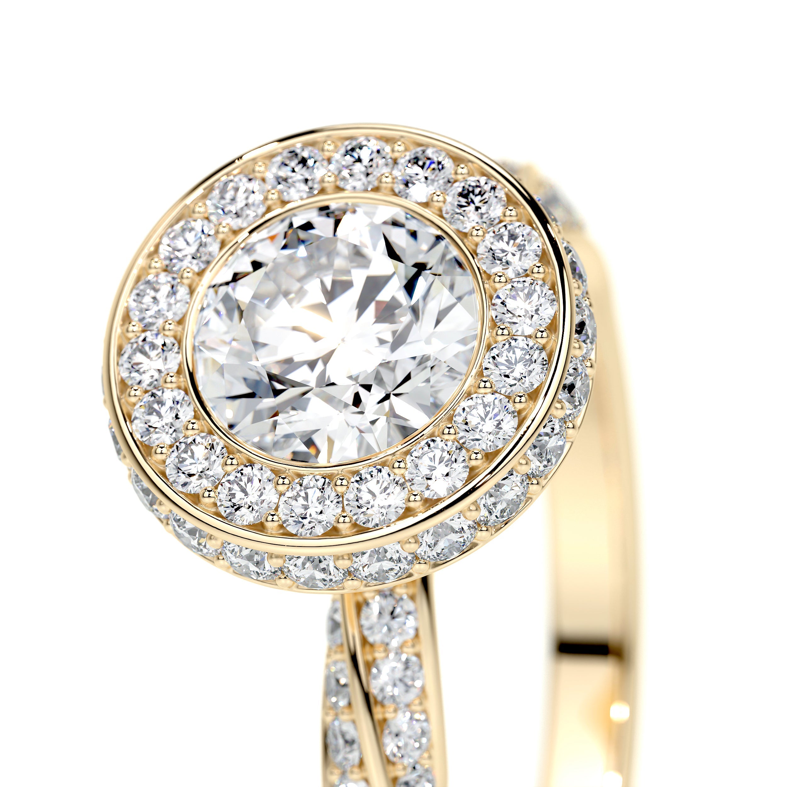 Sarina Lab Grown Diamond Ring -18K Yellow Gold、mySite、hinf8tx79