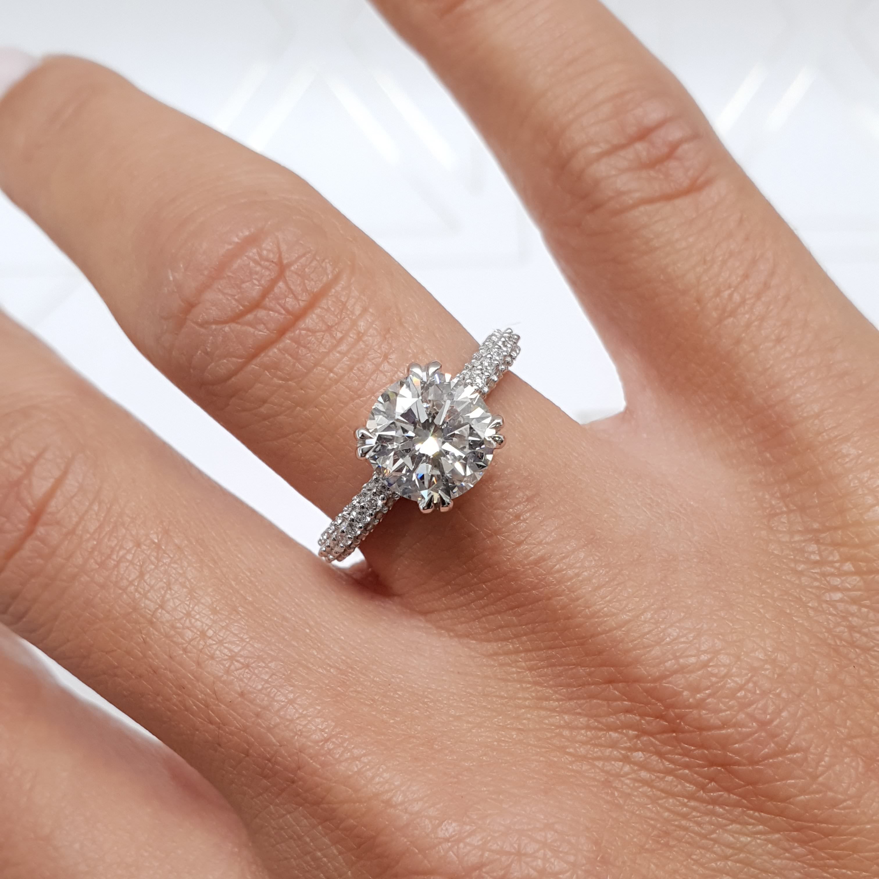 Lorena Lab Grown Diamond Ring -Platinum、mySite、hinf8tx79