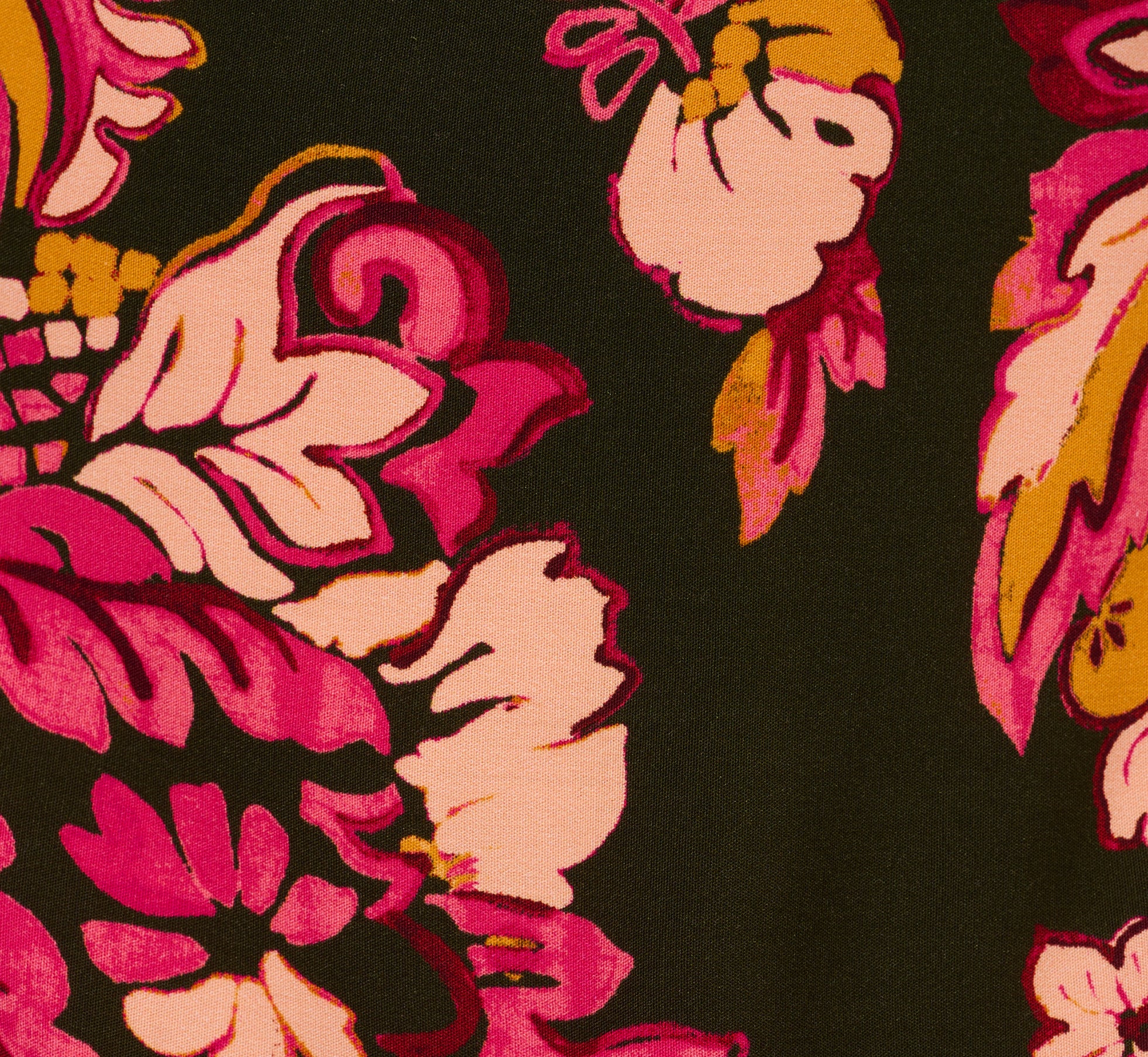 Floral Print Maxi Dress With Puff Sleeves In Hunter Multi、mySite、solidvoid