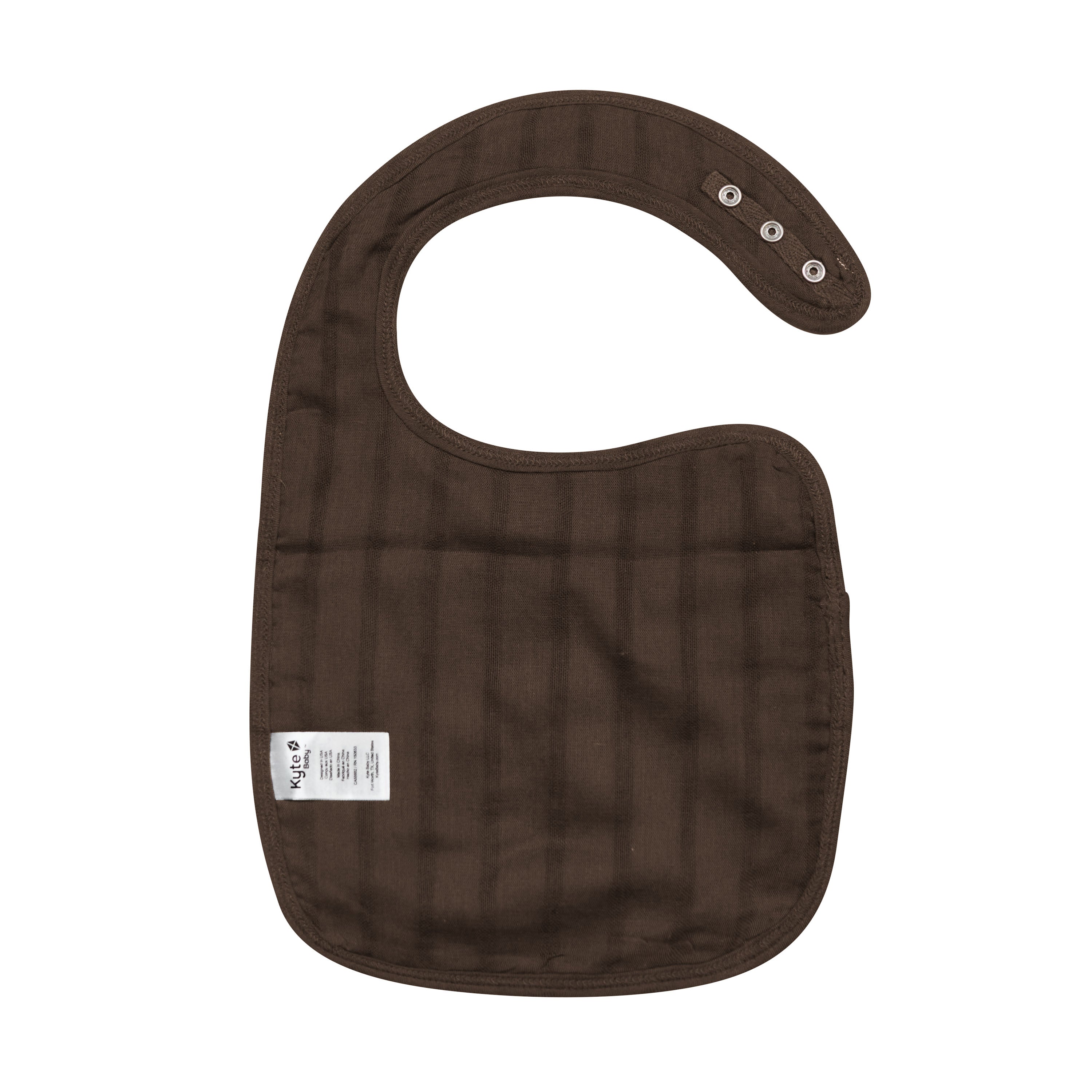  Bamboo Muslin Bib in Espresso、mySite、layawaytickets