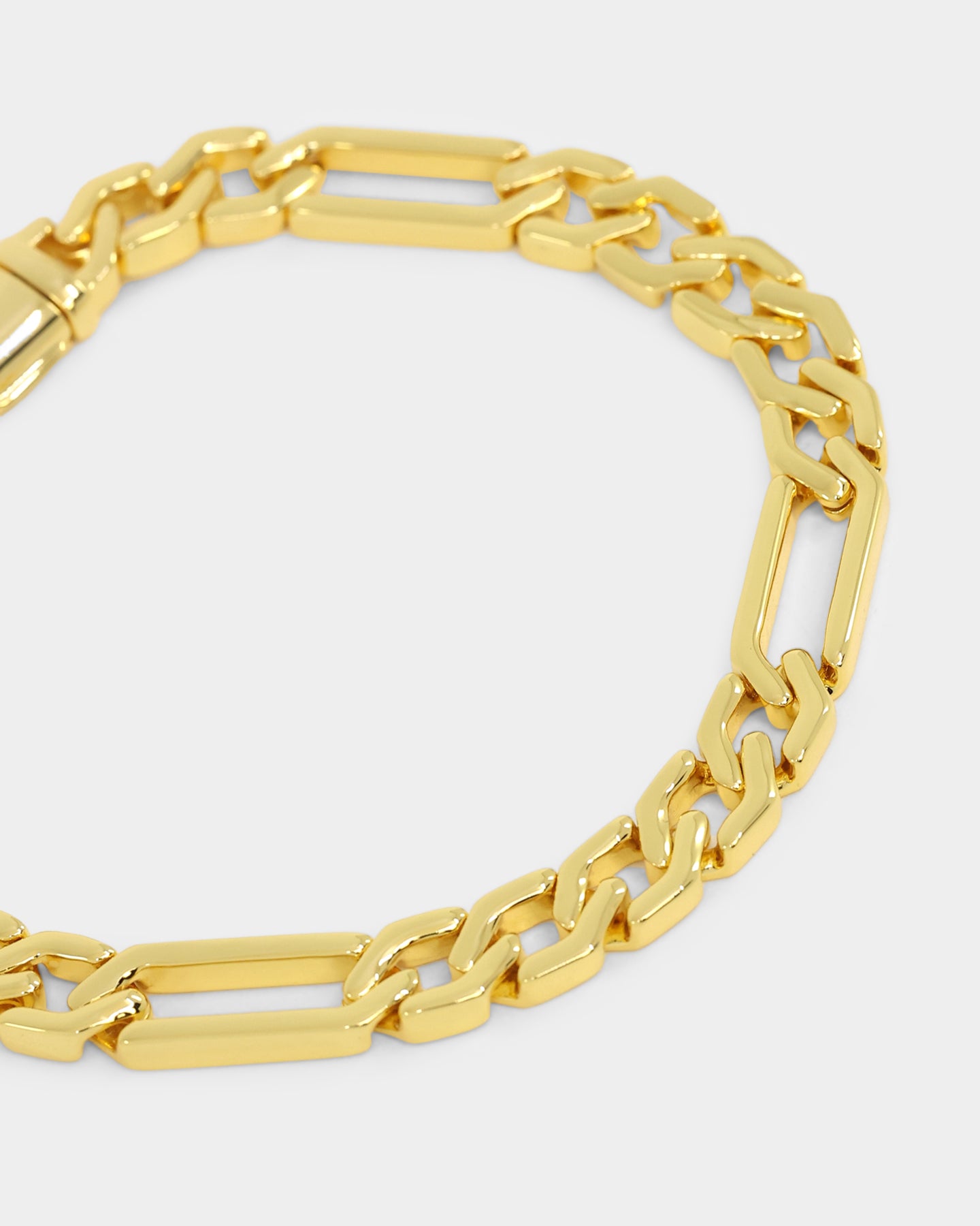 NXS Sharp Cut Figaro Bracelet Gold、mySite、zt4zffjzw