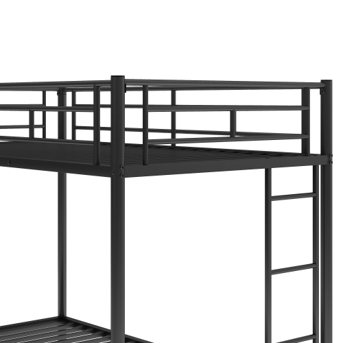 Twin over Twin Bunk Bed with Trundle, Black(OLD SKU:MF192387AAB)、、casual