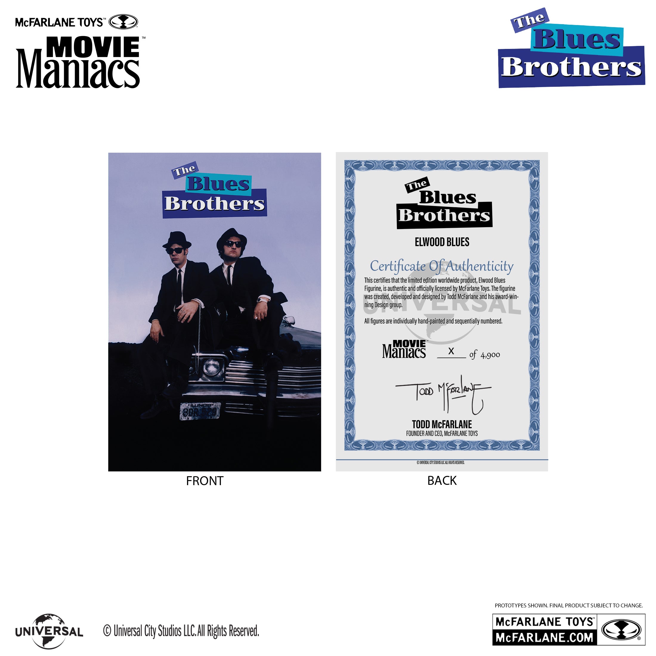 McFarlane Movie Maniacs Exclusive Gold Label Blues Brothers 2-Pack、mySite、hgirdovlk