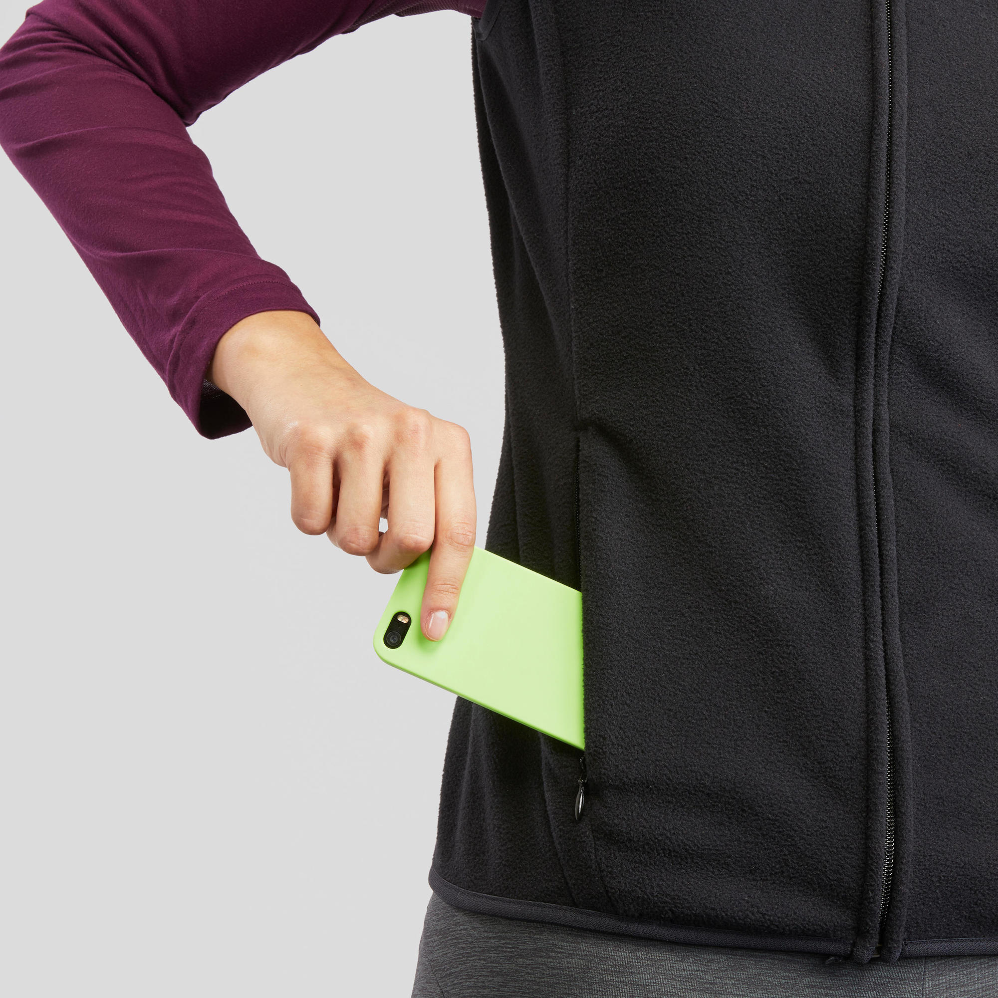 Quechua Women's Hiking Fleece Gilet - MH120、mySite、neckold