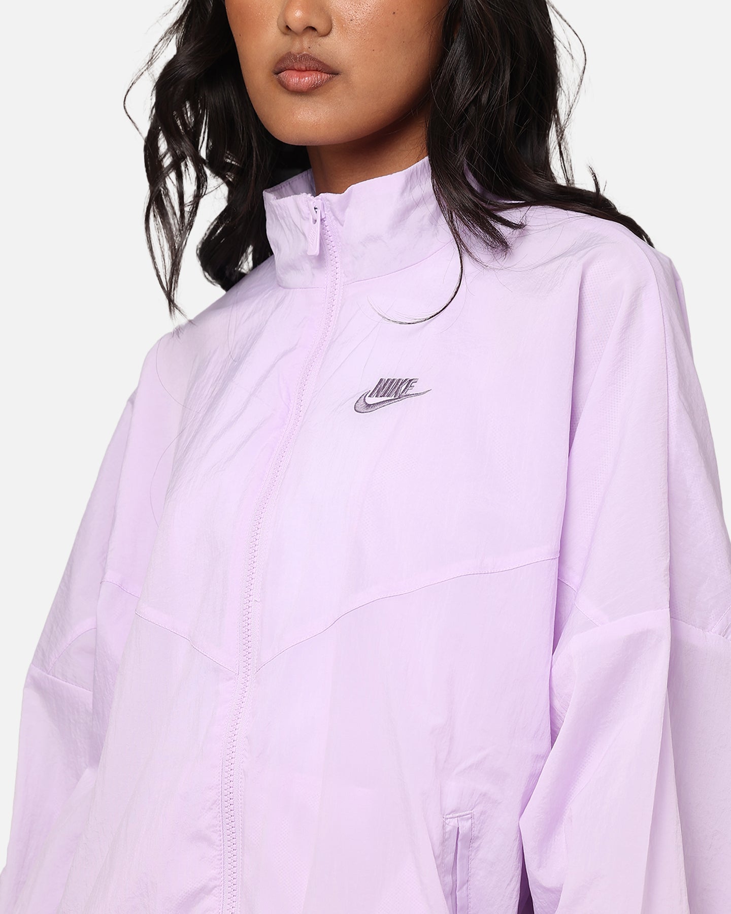 Nike Women's Sportswear Essential Woven Windrunner Jacket Violet Mist/Violet Mist-Daybreak、mySite、zt4zffjzw