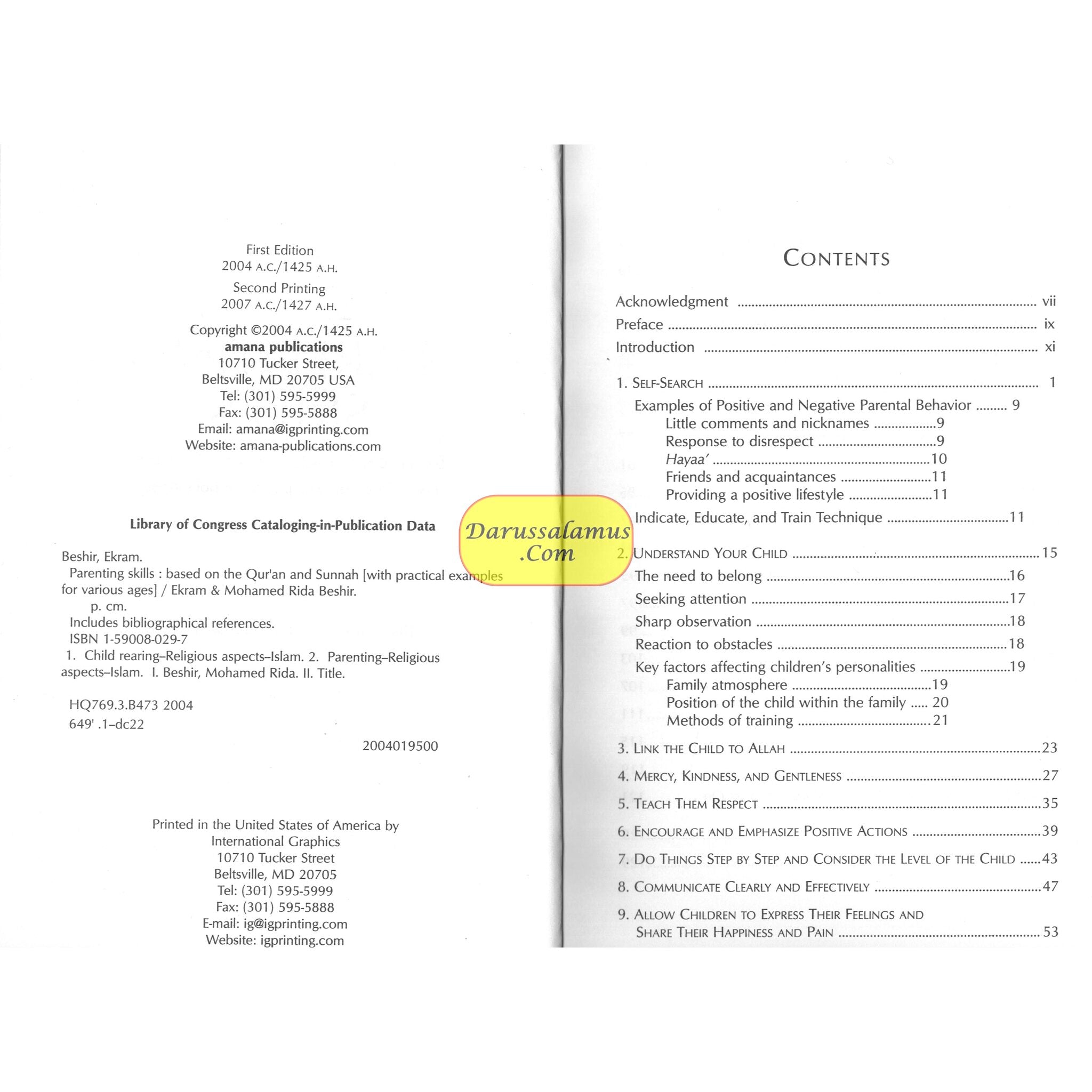 Parenting Skills: Based on The Qur'an and Sunnah by Dr. Ekram & Mohamed Rida Beshir、mySite、topwebapps