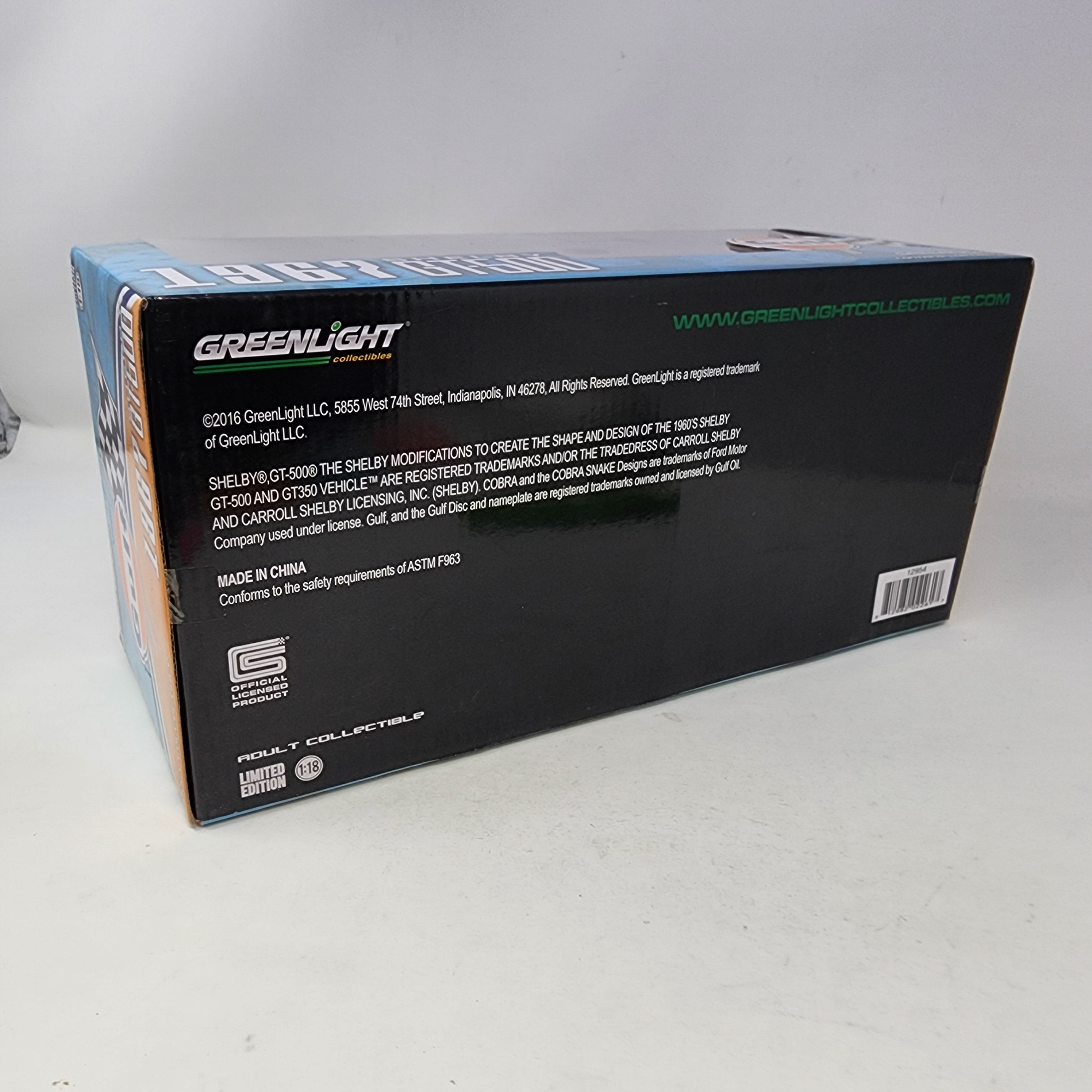 1967 Shelby GT-500 Gulf Racing * 1/18 Scale Greenlight、mySite、hgirdovlk