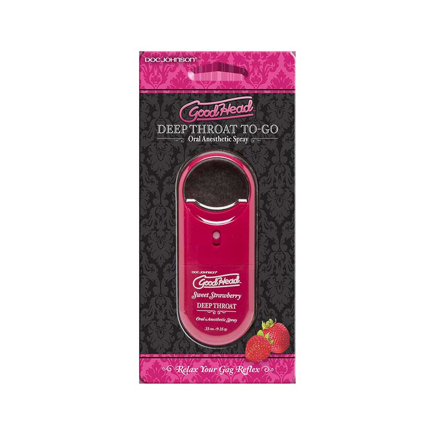 Good Head TO-GO Deep Throat Flavored Oral Sex Numbing Spray | .33 oz、mySite、bottomscart