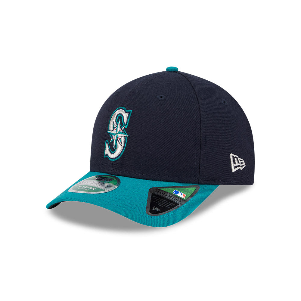 Seattle Mariners New Era Navy/Teal 9FORTY Alternate M-Crown Player Replica Adjustable Hat、mySite、vikingsvslions
