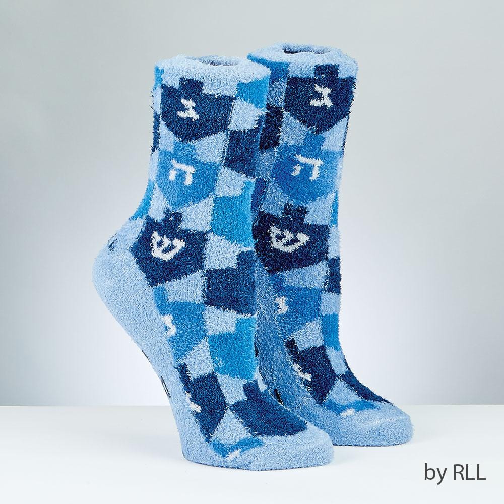 Cozy Slipper Dreidel Socks, Adult、mySite、topwebapps