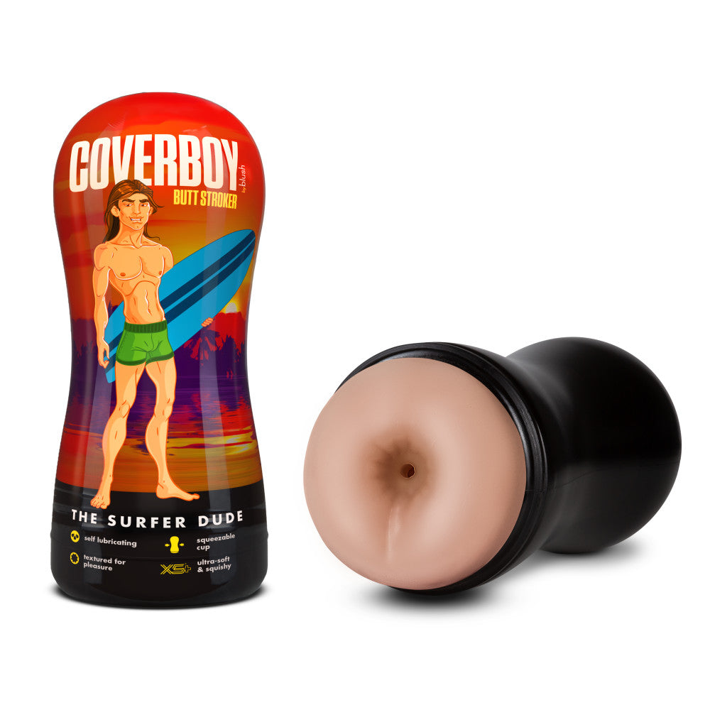 Coverboy™ By Blush® | The Surfer Dude Self Lubricating Realistic Beige Butt Stroker、mySite、bottomscart