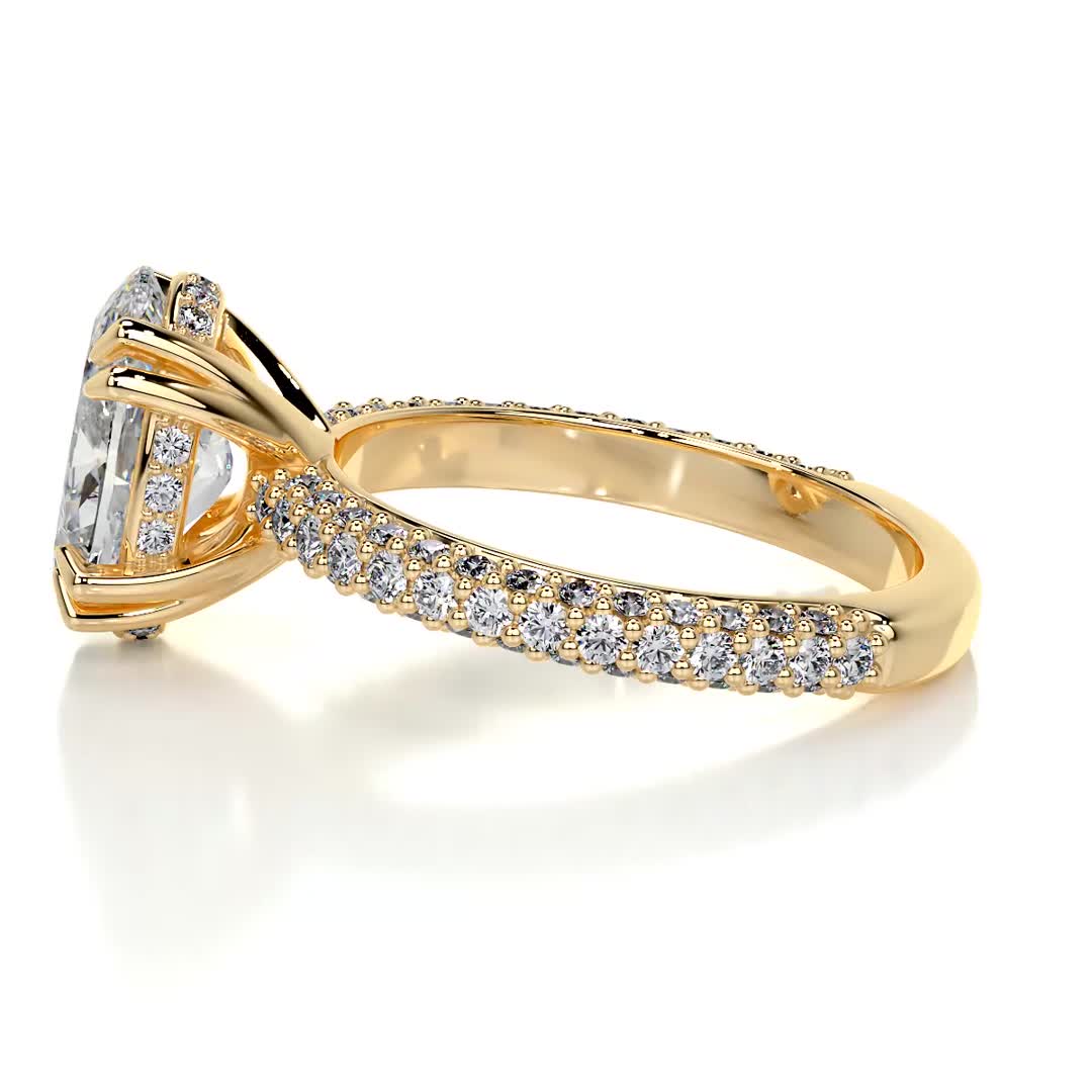 Kelly Lab Grown Diamond Ring -18K Yellow Gold、mySite、hinf8tx79