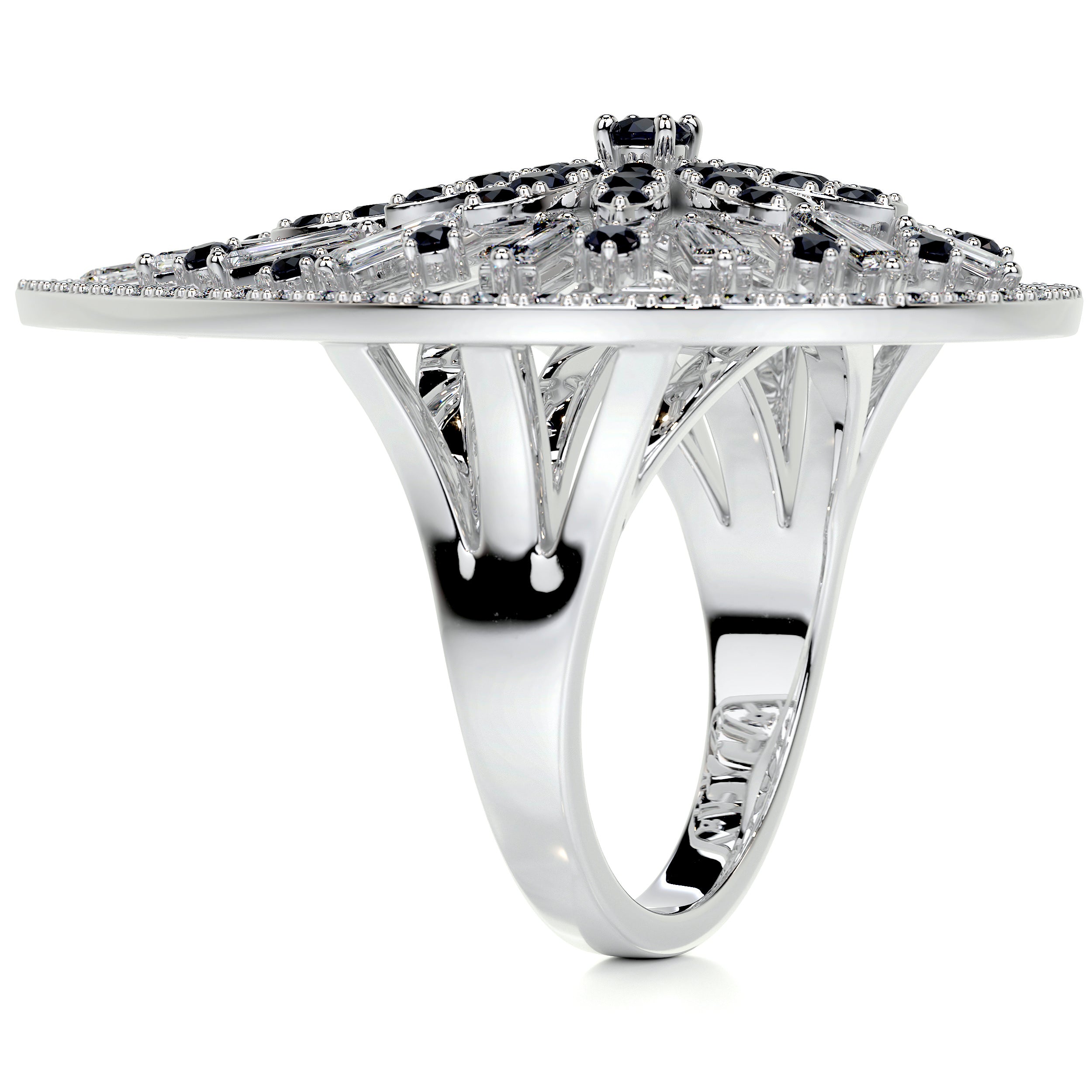 Emmaline Fashion Gemstones & Diamonds Ring (1.81 Carat) -18K White Gold (RTS)、mySite、hinf8tx79