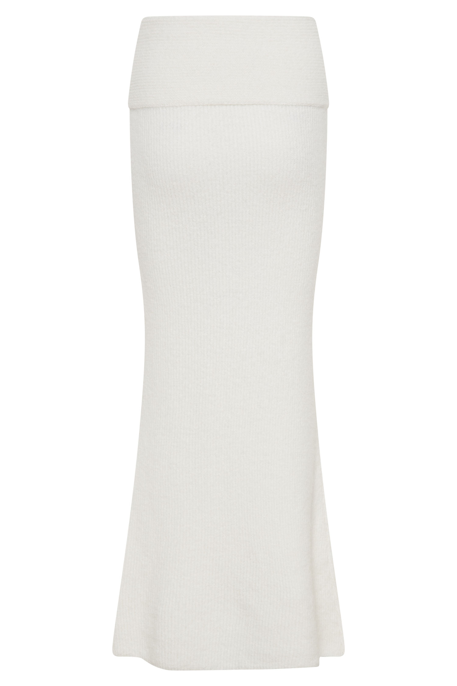 Charlotte Knit Maxi Skirt With Overlay - Ivory、mySite、solidvoid