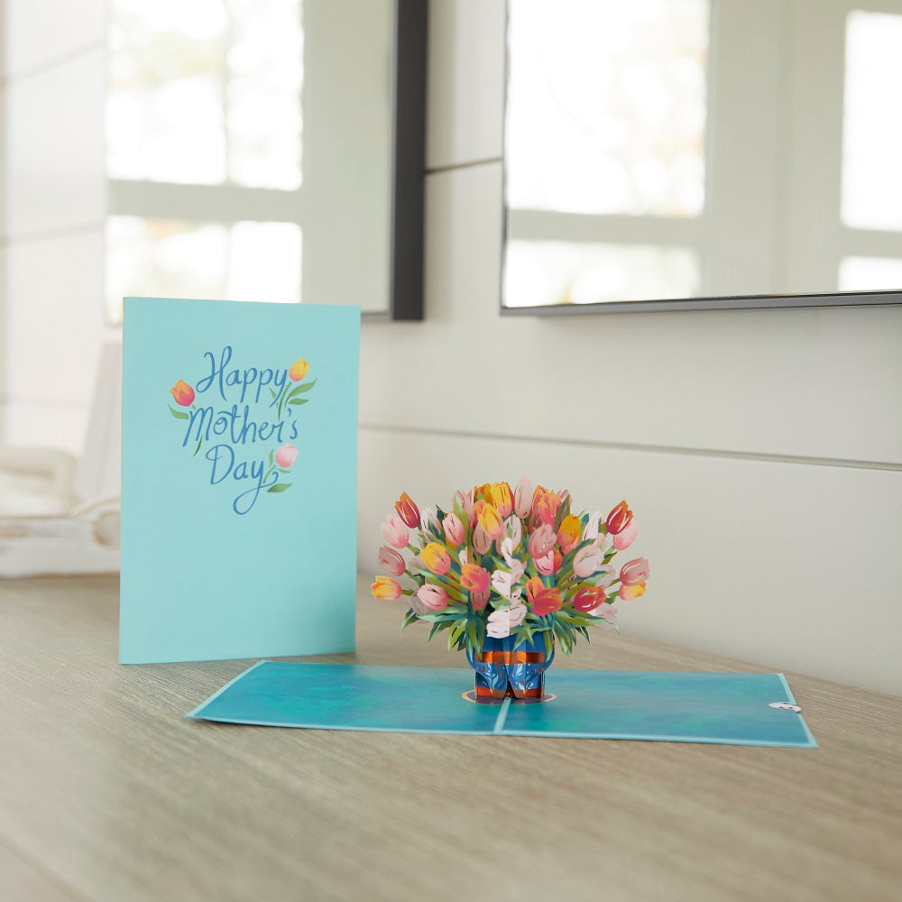 Mother's Day Tulips Pop-Up Card、mySite、solidvoid