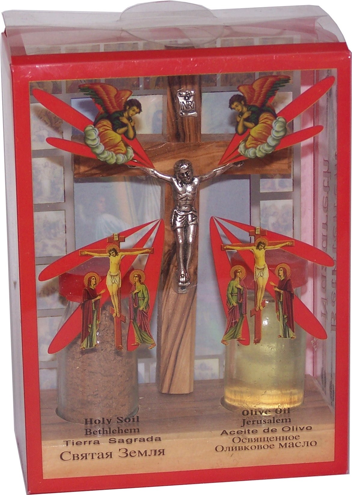  Holy Land Market Religious Samples with certificate and olive wood Table Crucifix、mySite、elrpsem3k
