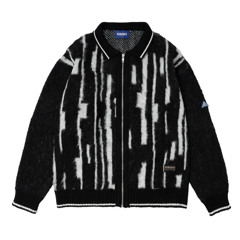 STAX L/S BRUSHED KNITTED ZIP UP POLO、mySite、zt4zffjzw