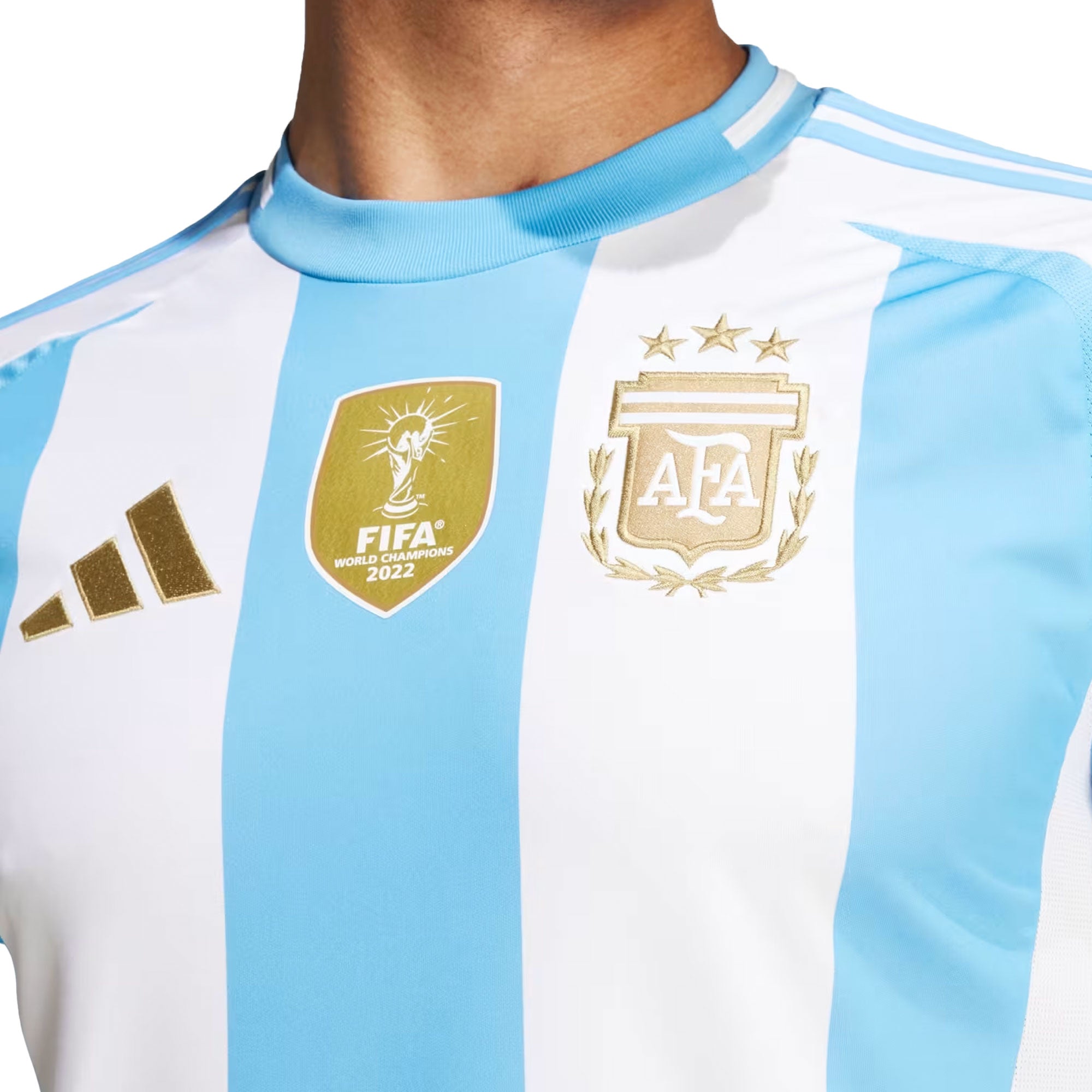 adidas Men's Argentina 2024/25 Home Jersey White/Blue Burst、mySite、bottomscart
