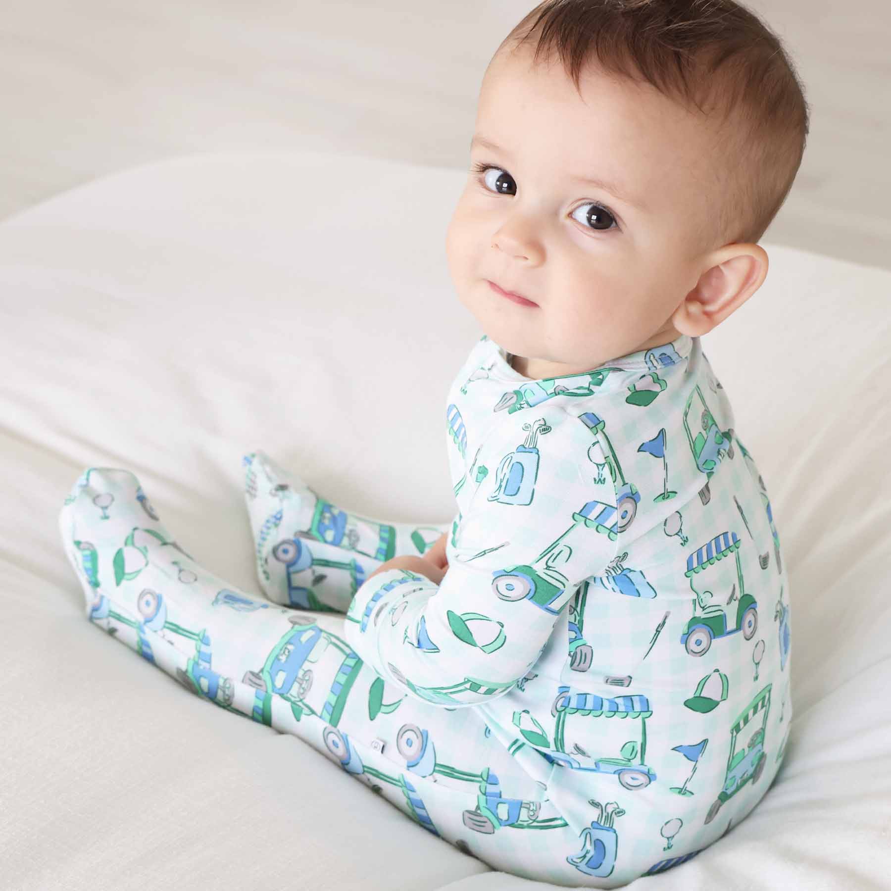  Birdie Babes Zipper Footie | Green、mySite、layawaytickets