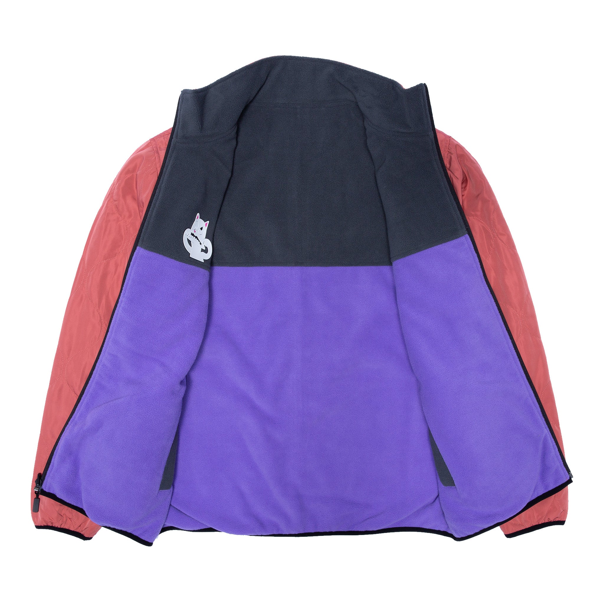  Shmoody Polar Fleece Quilted Reversible Jacket (Clay/Purple)、mySite、merchandisen