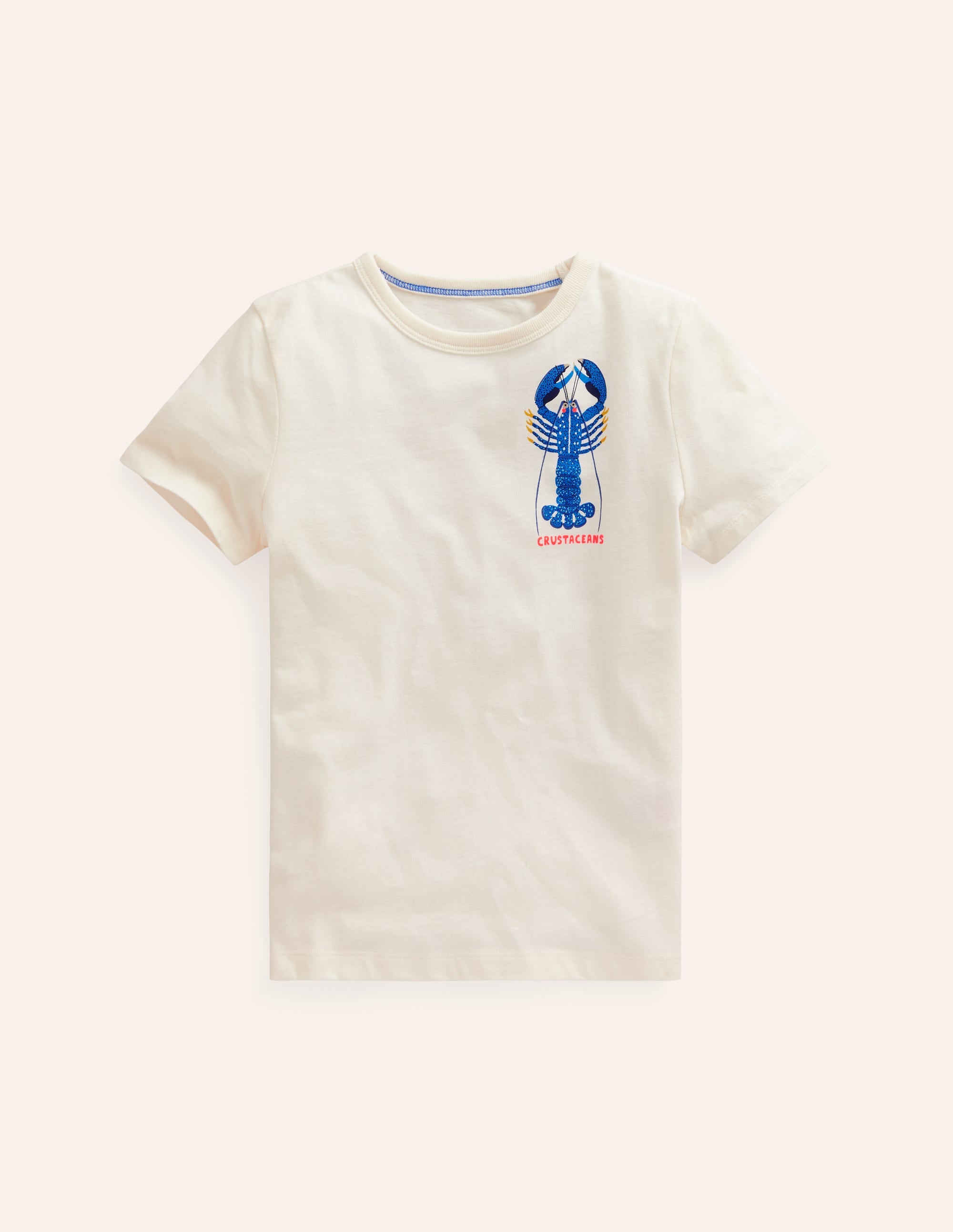  Printed Educational T-shirt-Ivory Crustaceans、mySite、ashleygrahame