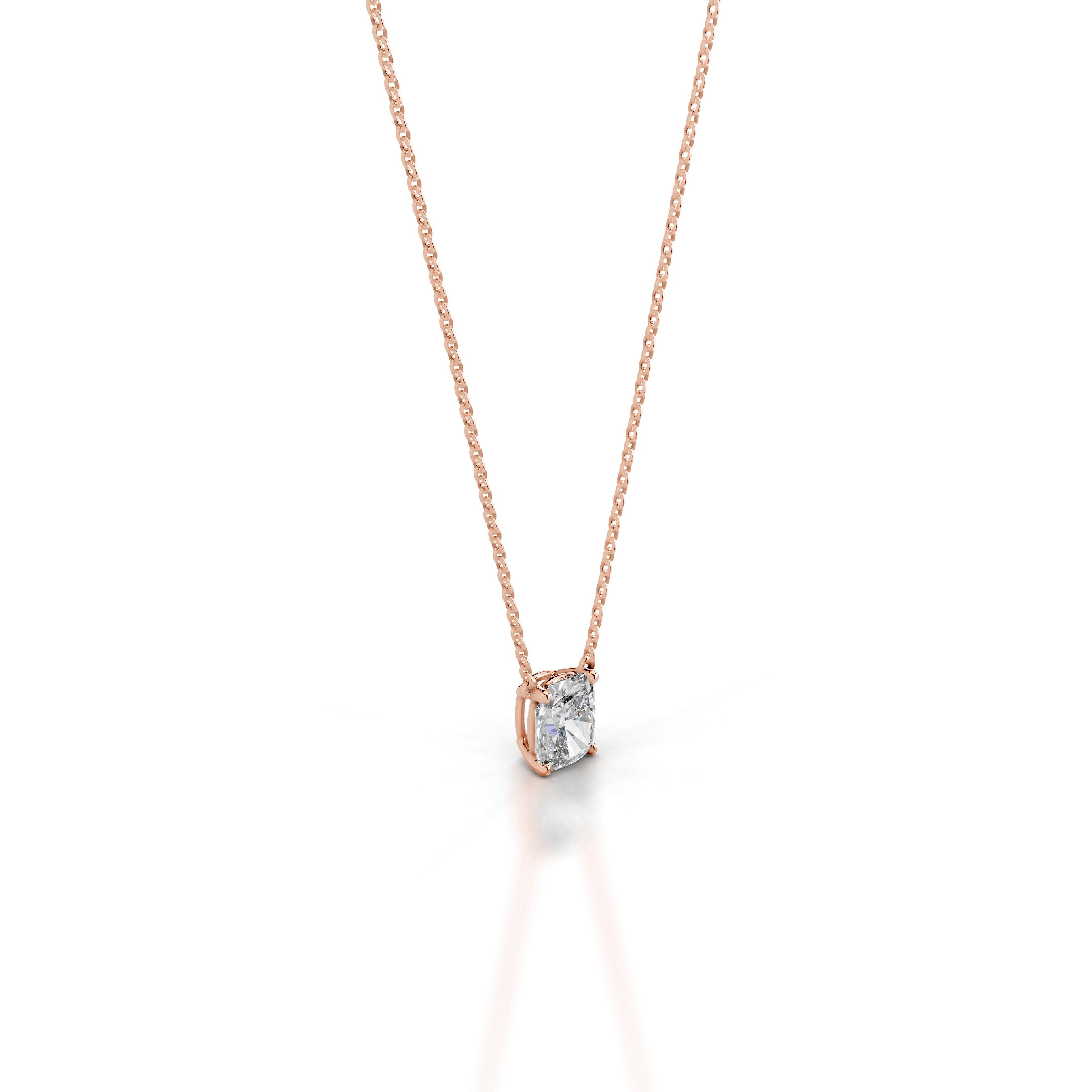 Mary Lab Grown Diamond Pendant - 14K Rose Gold、mySite、hinf8tx79