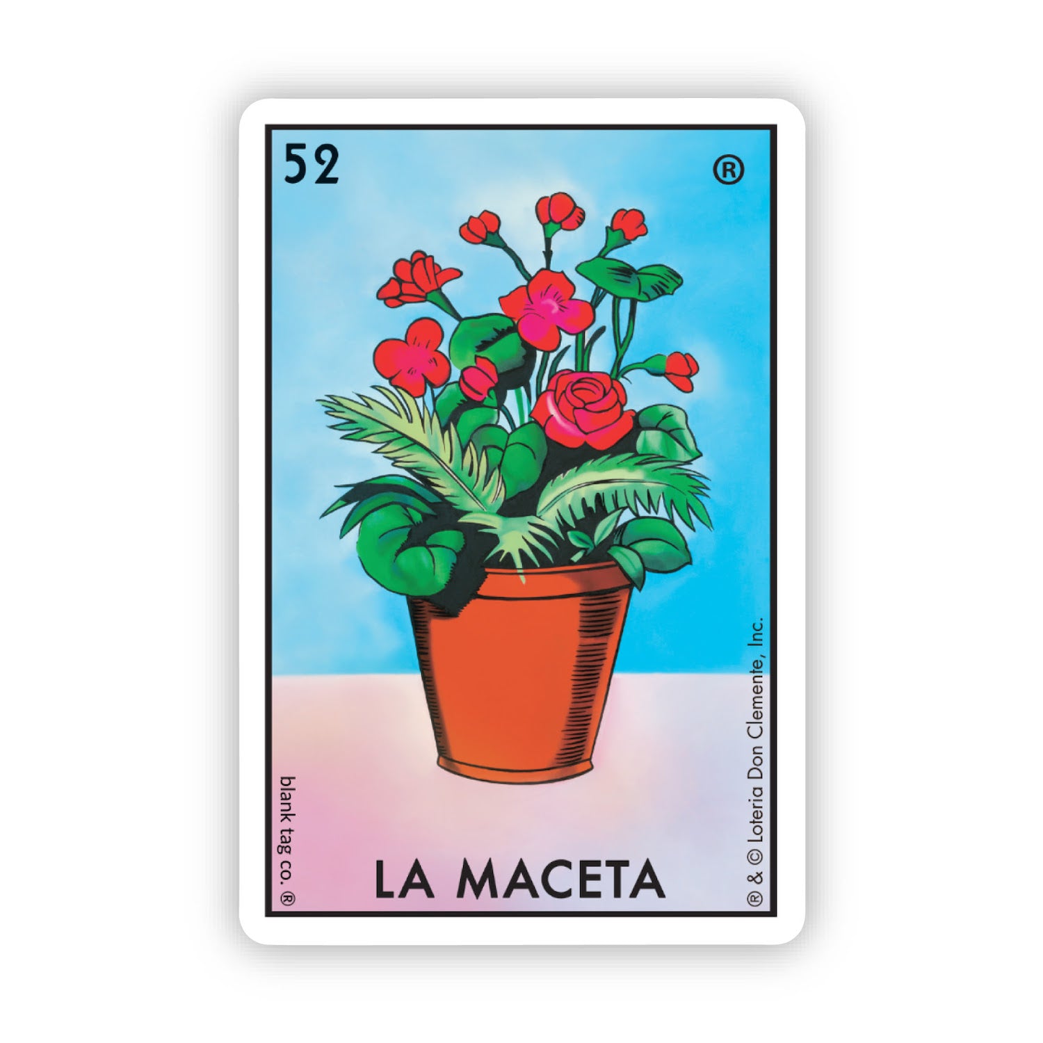  The Loteria La Maceta Vinyl Sticker Decal、mySite、ghnorth