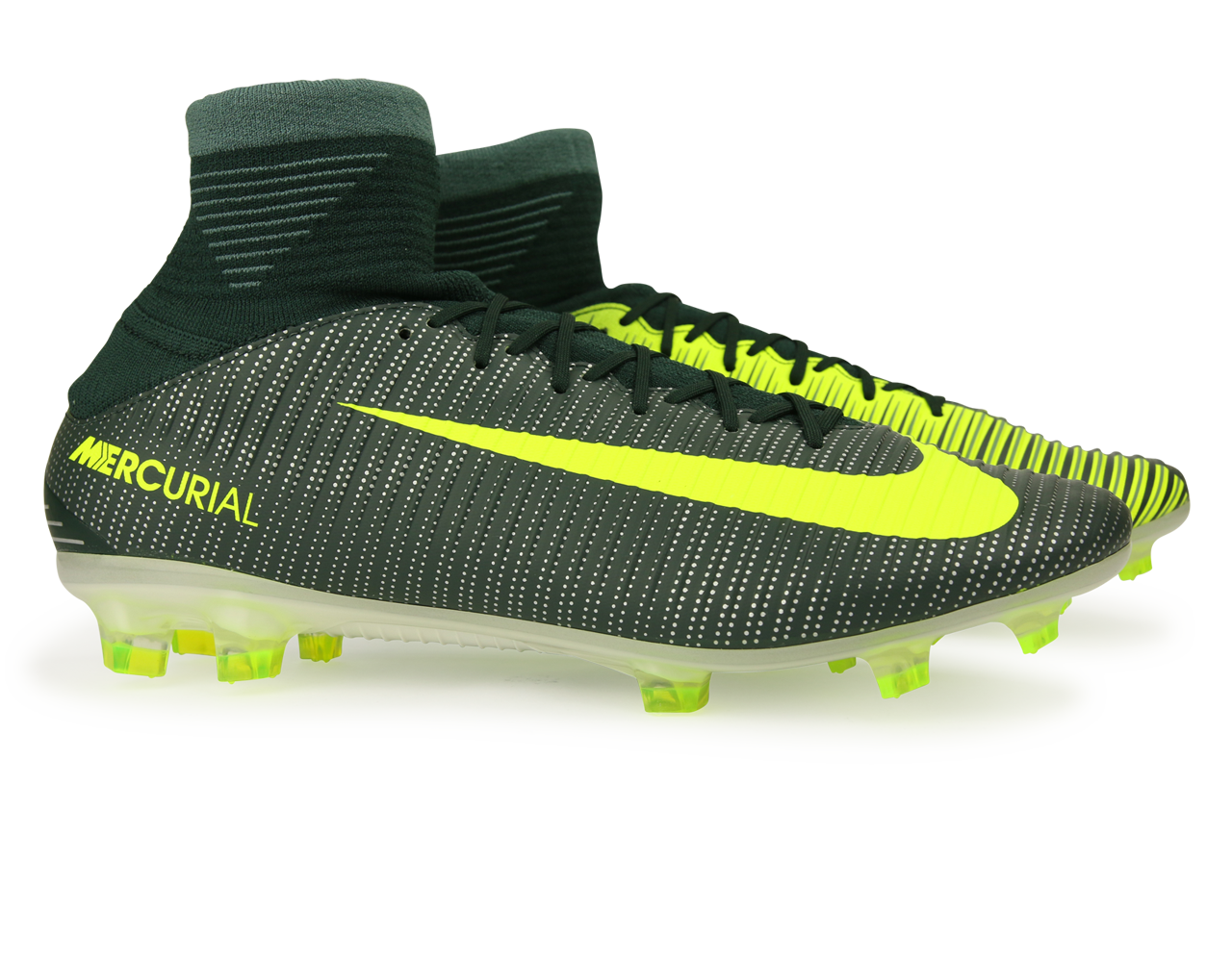 Nike Men's Mercurial Veloce III DF CR7 FG Seaweed/Volt/Hasta/White、mySite、bottomscart