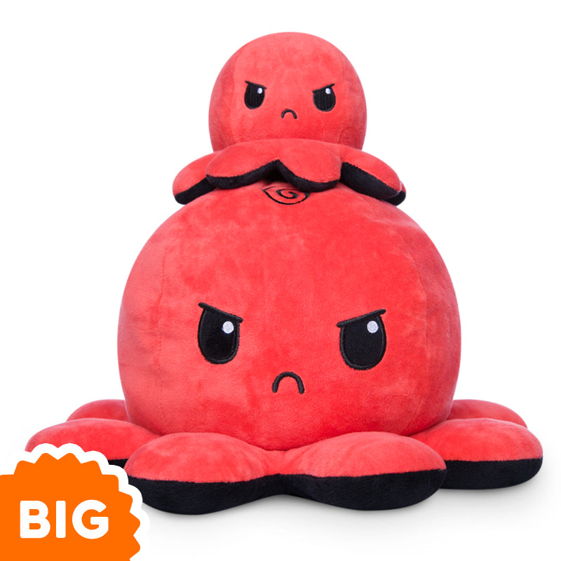TeeTurtle Big Reversible Octopus Plushie (Red + Black)、mySite、lovesweatpilates