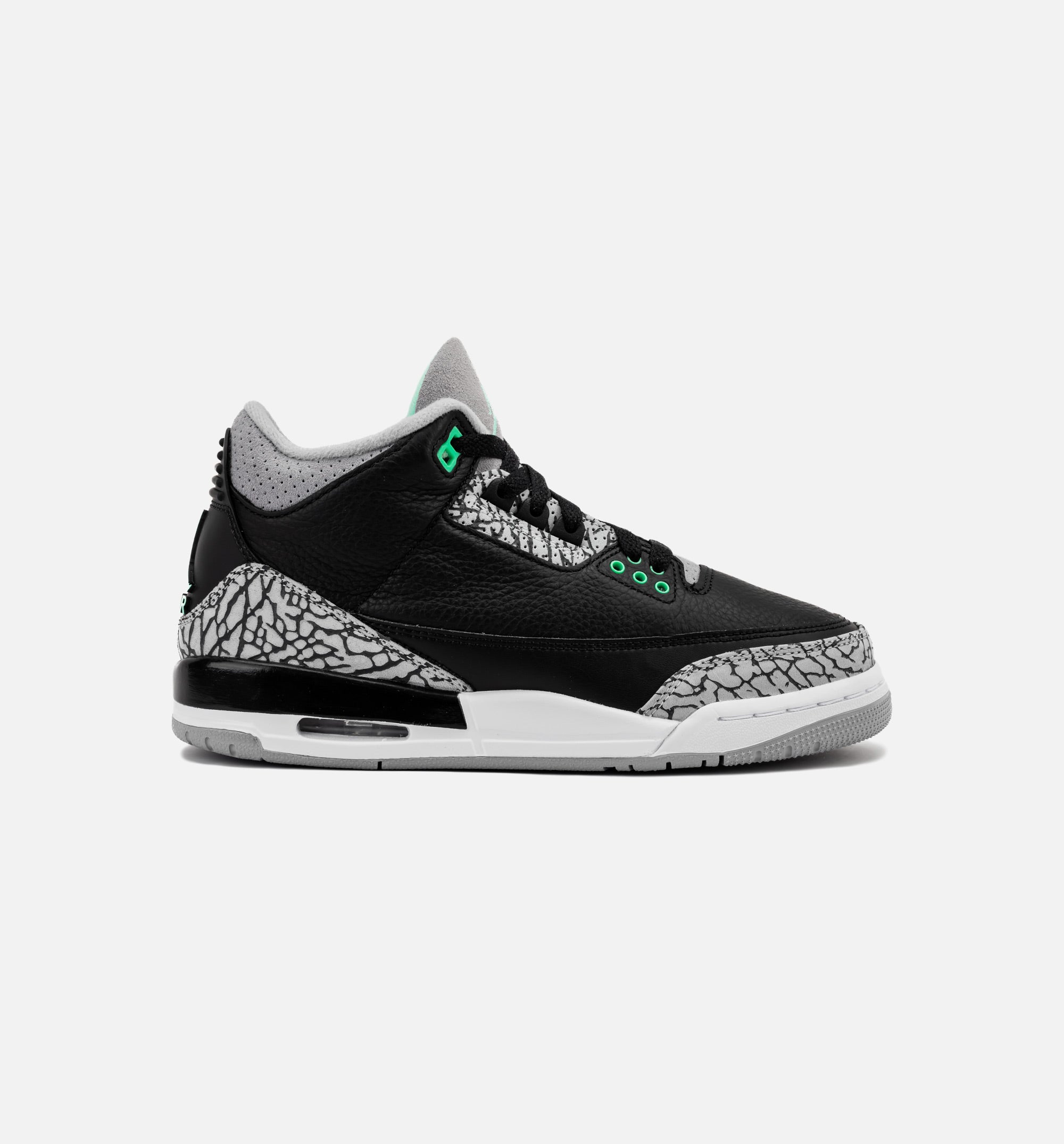 Air Jordan 3 Retro Green Glow Grade School Lifestyle Shoe - Black/Green Glow/Wolf Grey/White、mySite、dreamappss