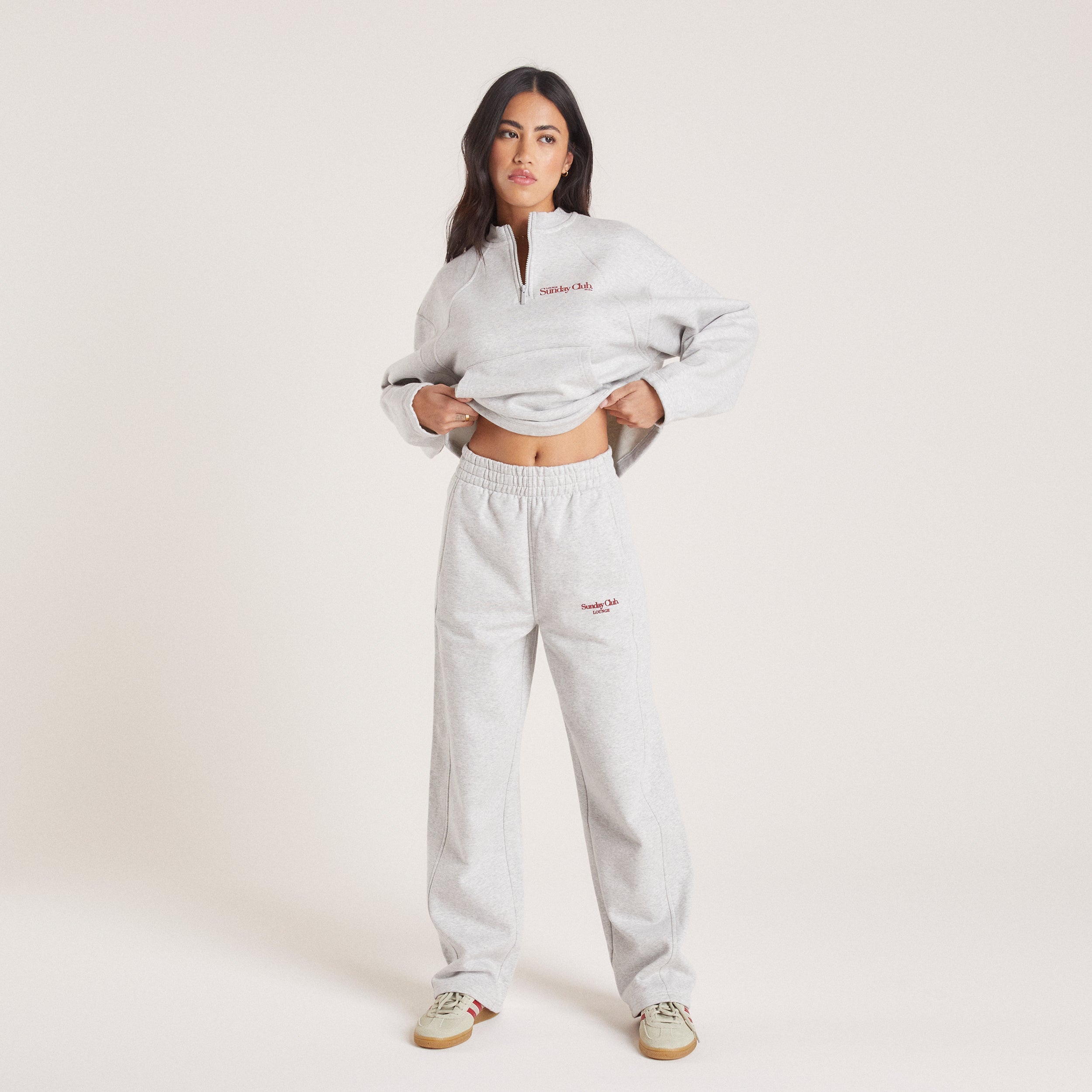 Straight Leg Joggers - Grey Marl、mySite、bengalsvssteelers