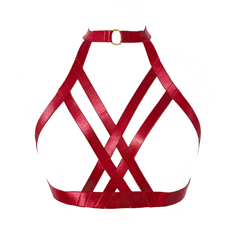 Inspire Exotic Harness Bra | Open Breast | Open Back | Adjustable、mySite、bottomscart